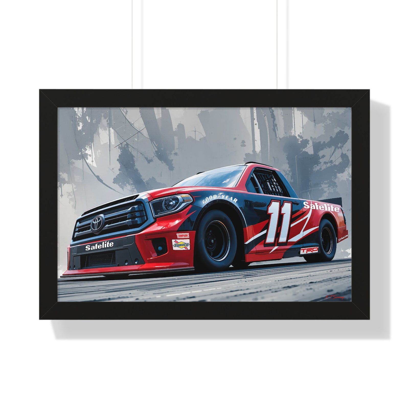 NASCAR Racing Truck Series Corey Heim Framed Art Print | Original Collector's Artwork - Image 10