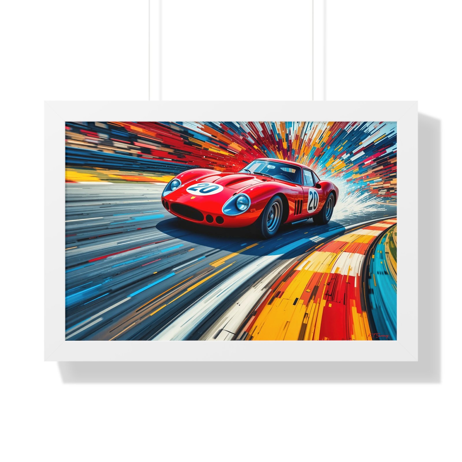Limited Edition Ferrari 250 GTO Wall Art Framed Print | Classic Ferrari Collector’s Artwork with Certificate - Image 13