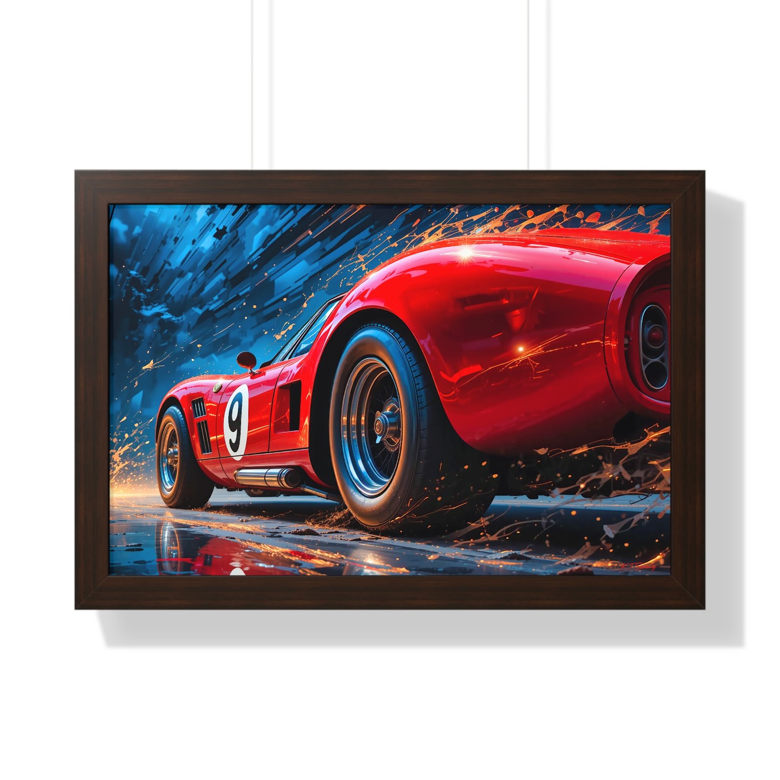 Exclusive Edition Vintage Red Maserati Inspired Wall Art Framed Print | Collector’s Motorsport Artwork - Image 13