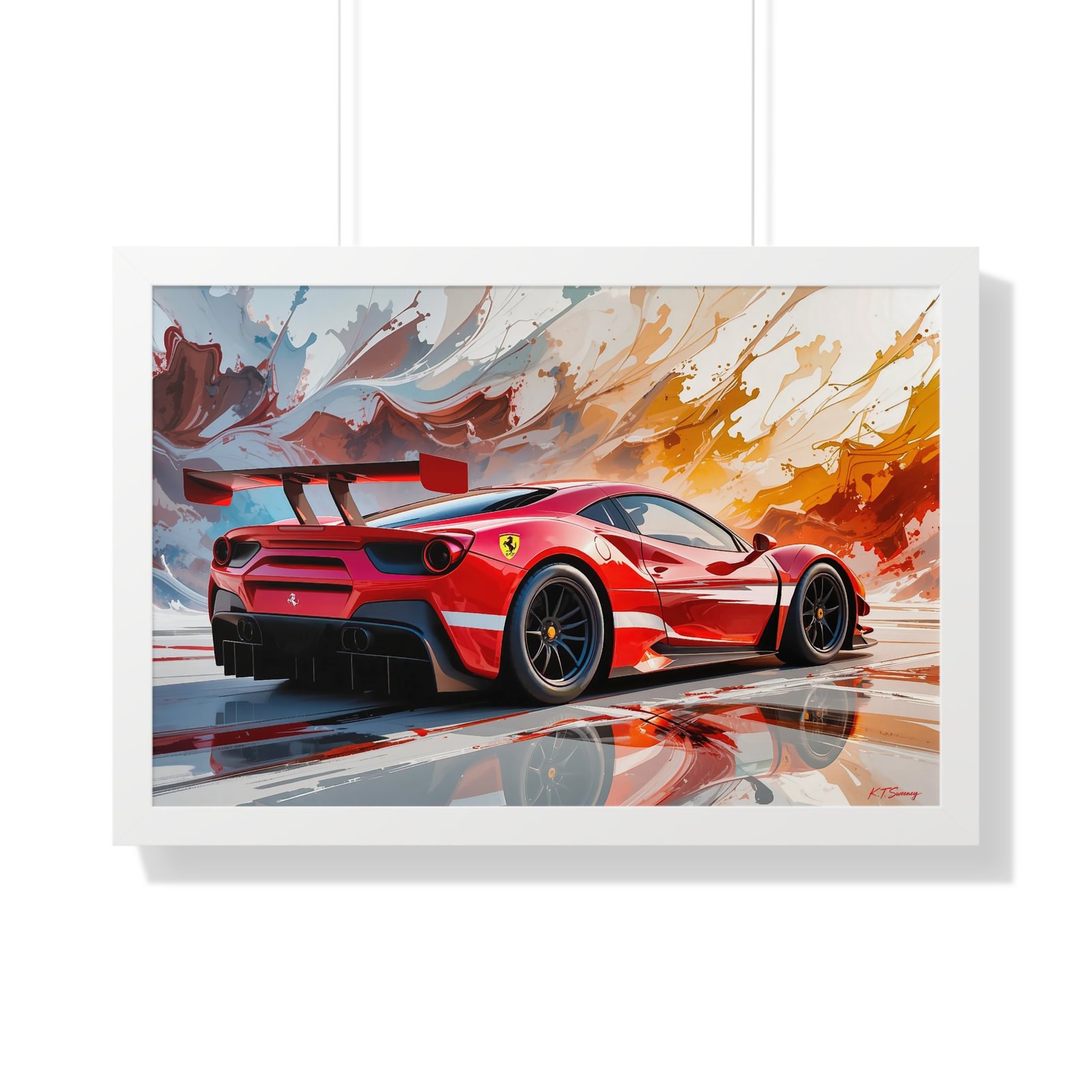 Limited Edition Ferrari IMSA GTD Inspired Racing Car Wall Art Framed Print | Collector’s Ferrari Motorsport Artwork - Image 25