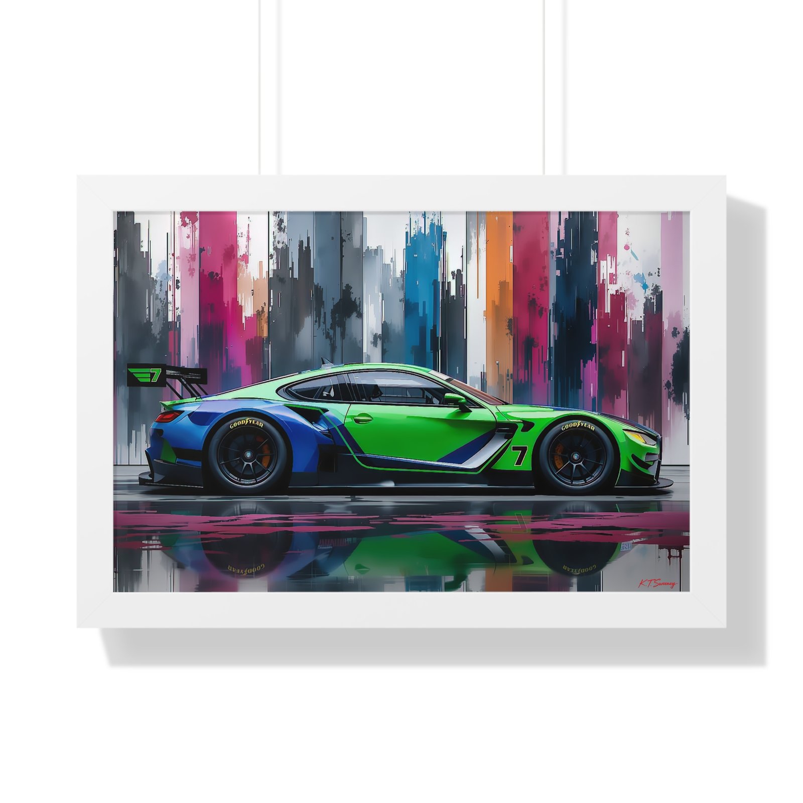 BMW M8 IMSA Inspired Wall Art Framed Print | Original Design Studio Edition Collector’s Motorsport Artwork - Image 22