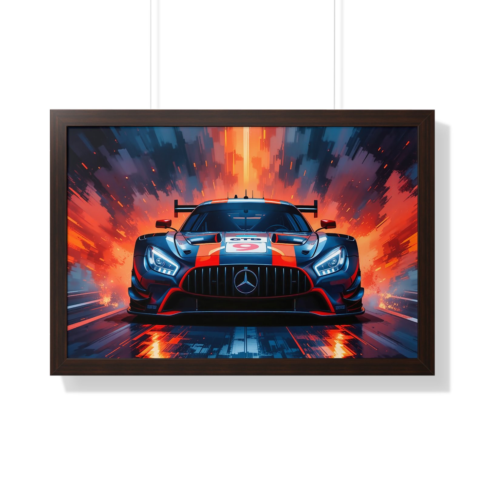 Limited Edition Mercedes GTD IMSA Racing Car Wall Art Framed Print | Collector's Mercedes Racing Art - Image 16