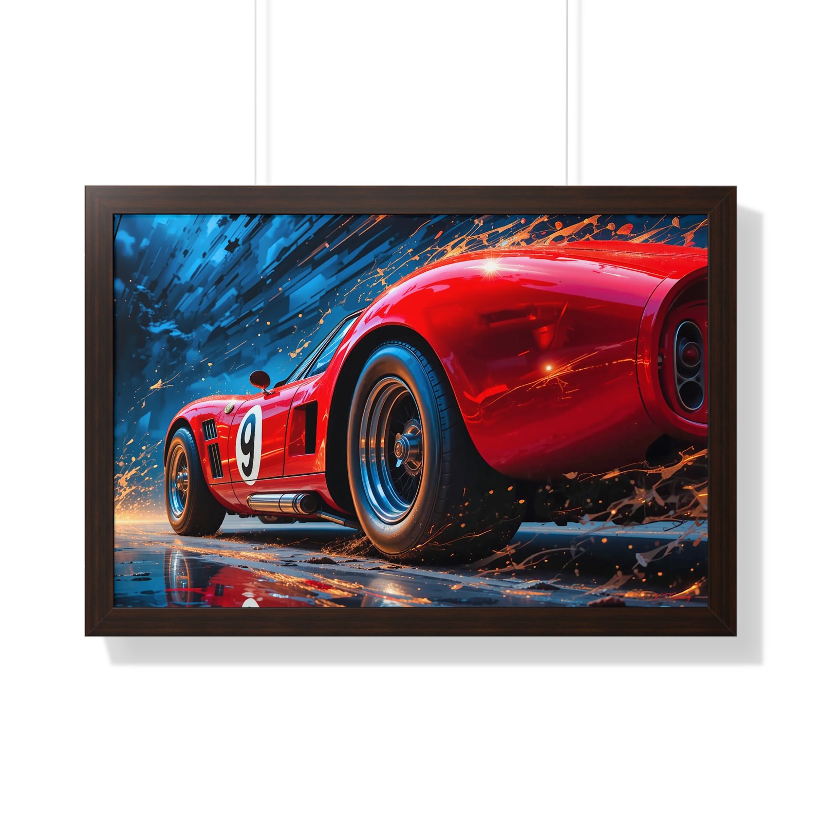 Exclusive Edition Vintage Red Maserati Inspired Wall Art Framed Print | Collector’s Motorsport Artwork - Image 16