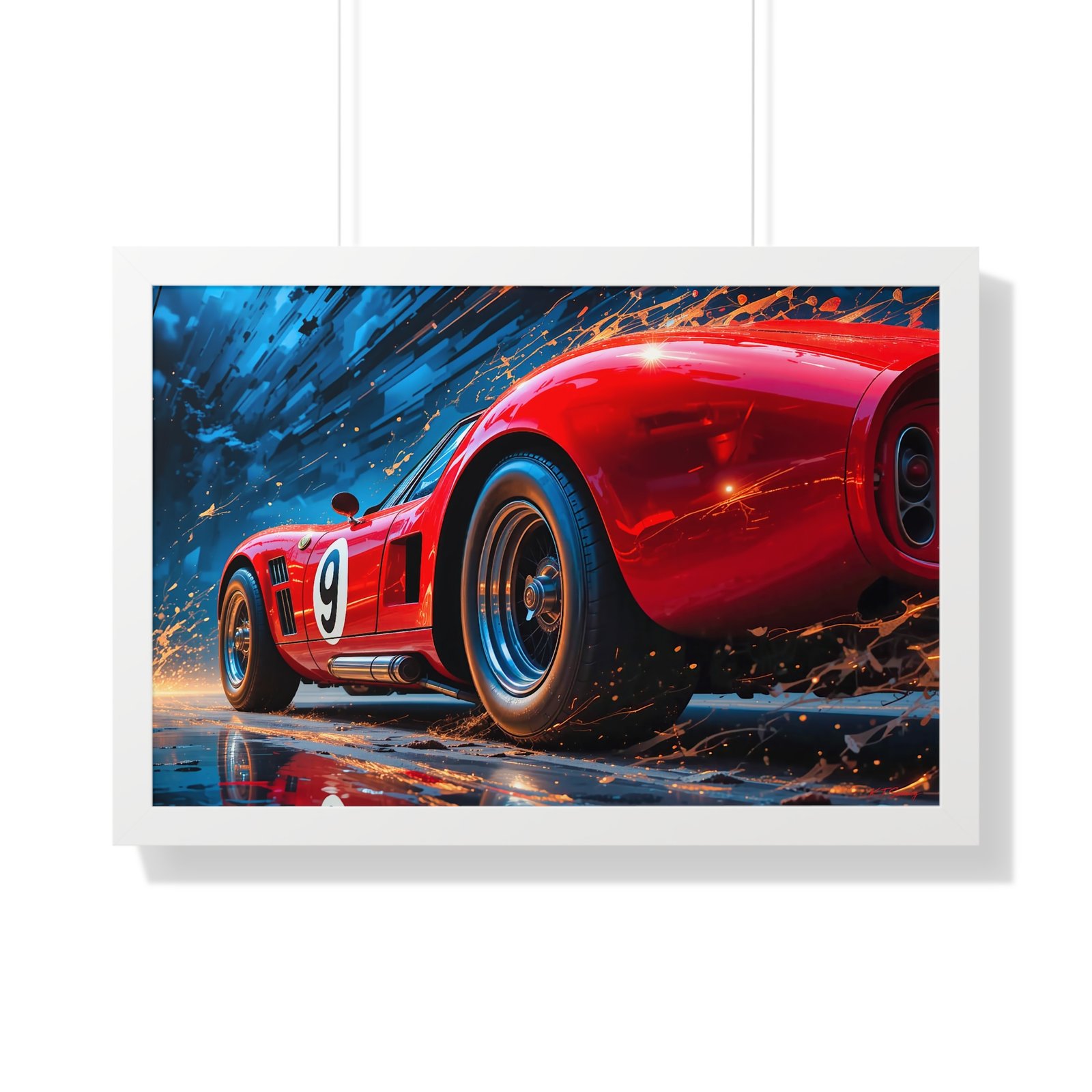 Exclusive Edition Vintage Red Maserati Inspired Wall Art Framed Print | Collector’s Motorsport Artwork - Image 25