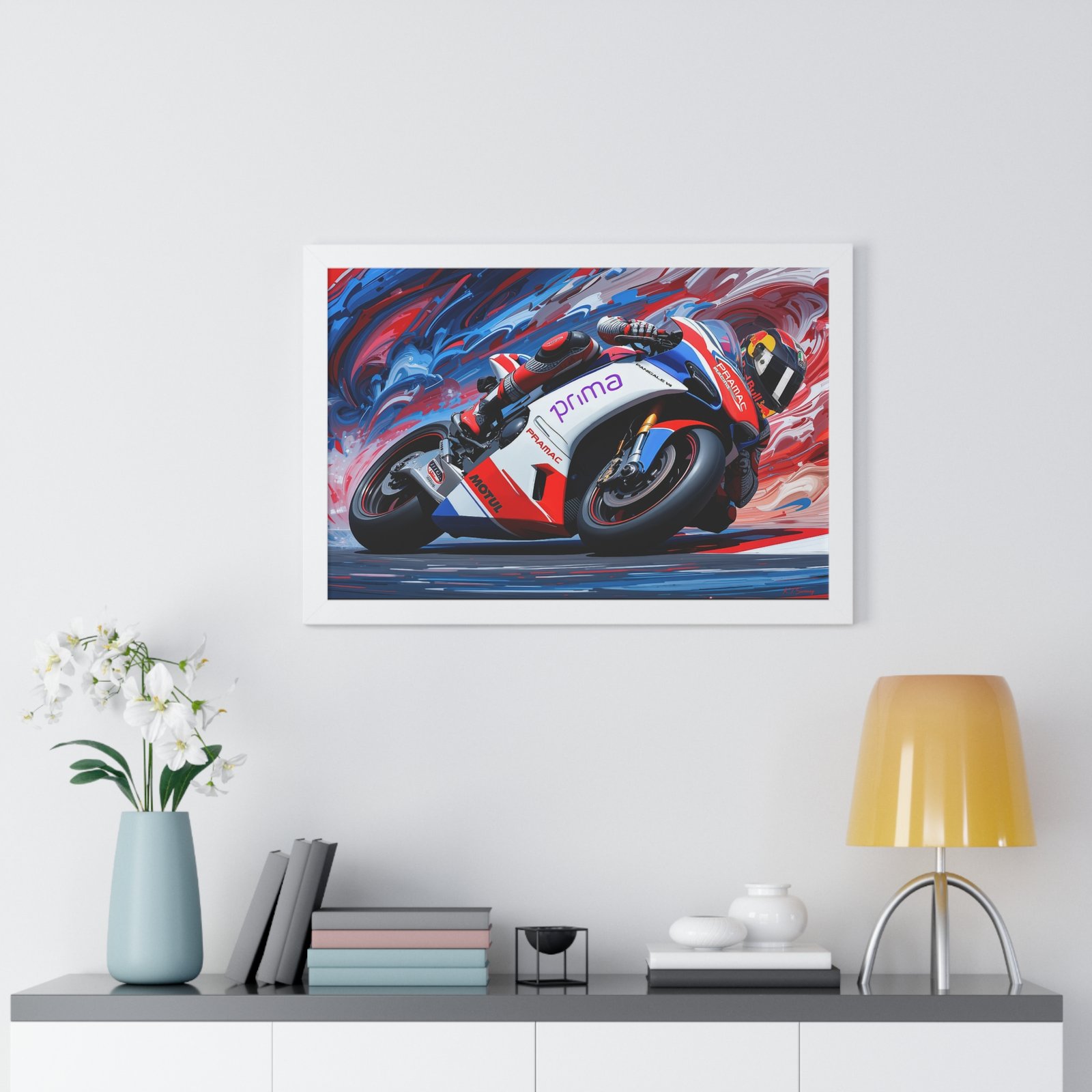Limited Edition MotoGP Jorge Martin Wall Art Framed Print with Textured Oil Paint Style Design | Collector’s Motorcycle Racing Artwork - Image 17