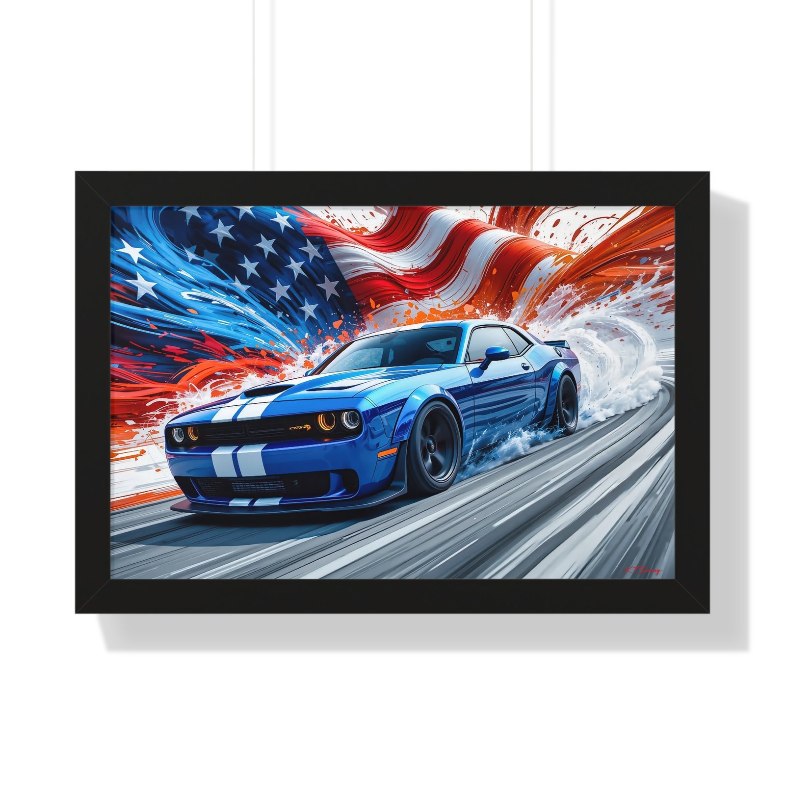 Limited Edition Dodge Hellcat Framed Art | Muscle Car Collector’s Artwork - Image 4