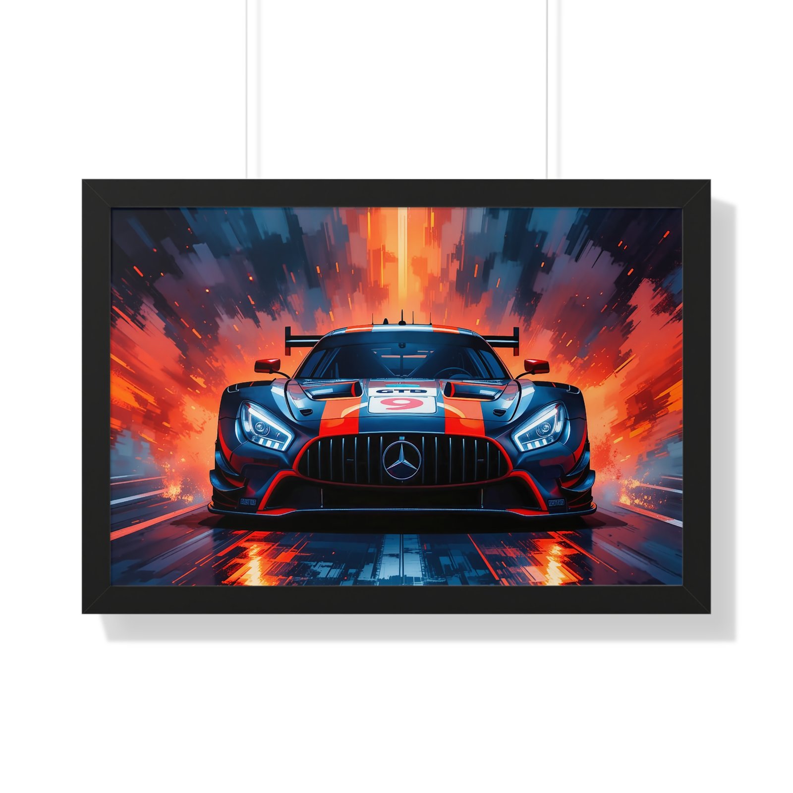 Limited Edition Mercedes GTD IMSA Racing Car Wall Art Framed Print | Collector's Mercedes Racing Art - Image 7