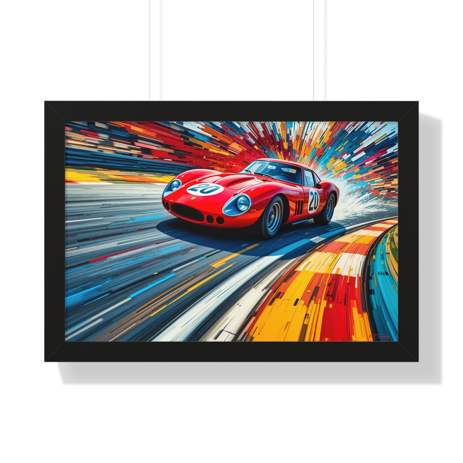 Limited Edition Ferrari 250 GTO Wall Art Framed Print | Classic Ferrari Collector’s Artwork with Certificate