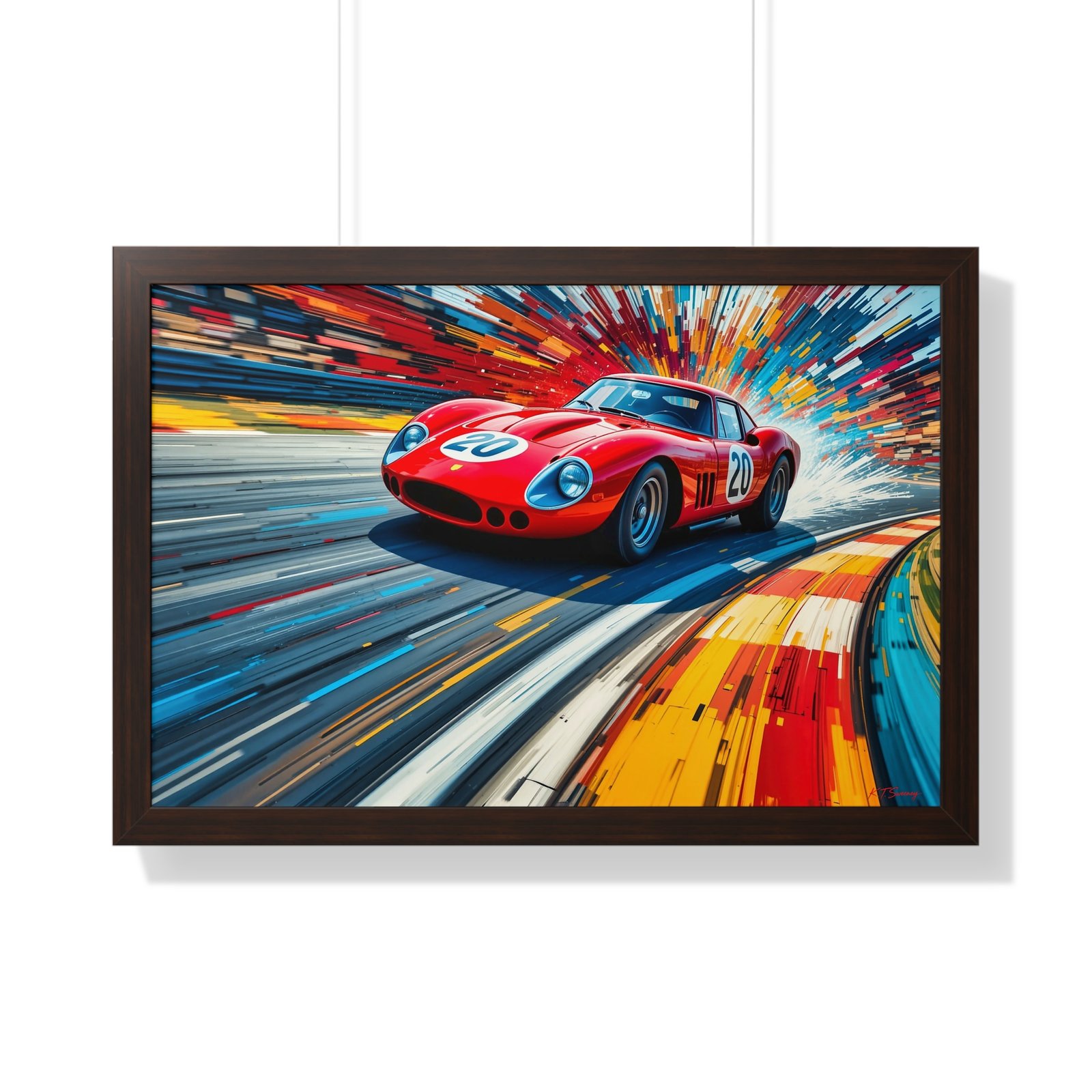Limited Edition Ferrari 250 GTO Wall Art Framed Print | Classic Ferrari Collector’s Artwork with Certificate - Image 10