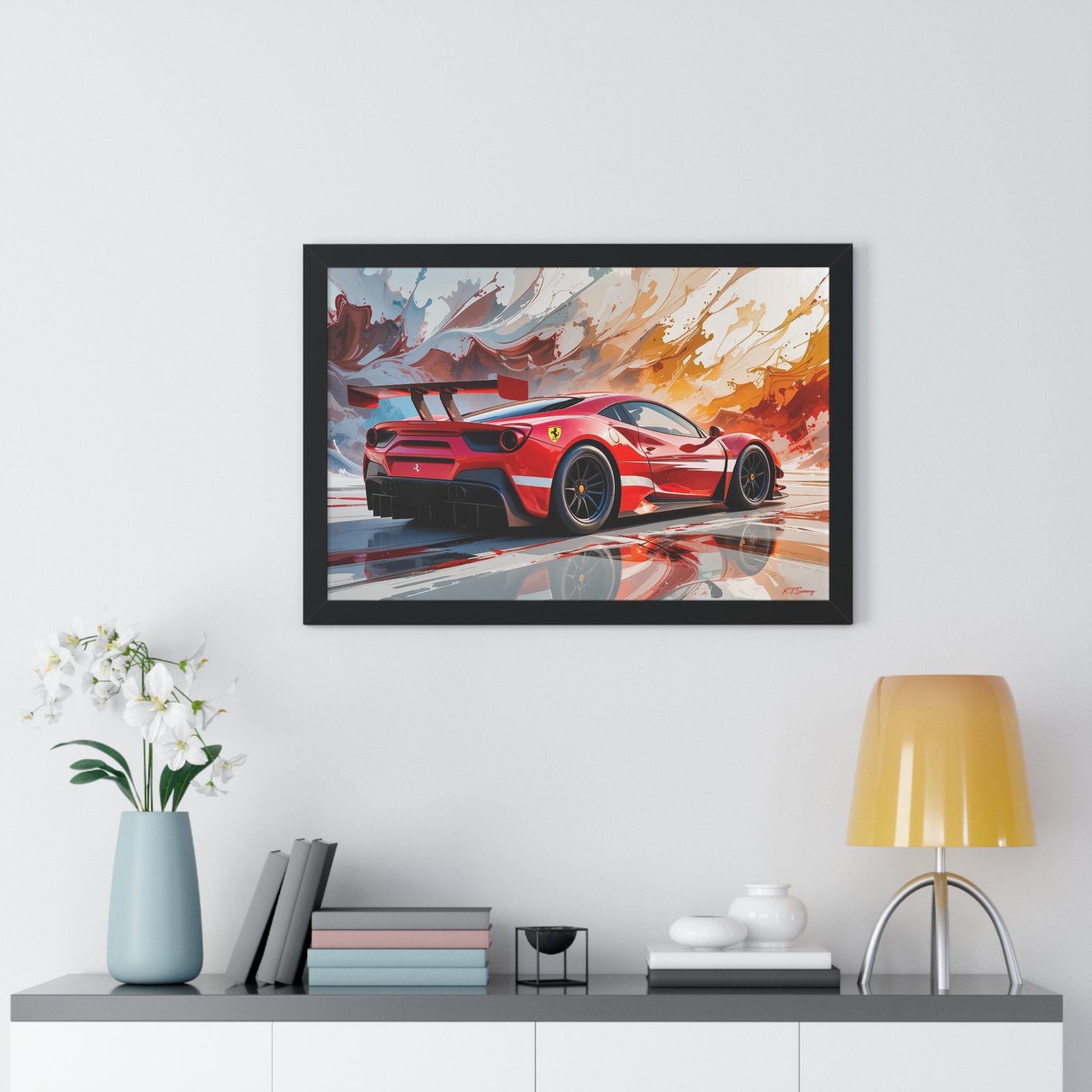 Limited Edition Ferrari IMSA GTD Inspired Racing Car Wall Art Framed Print | Collector’s Ferrari Motorsport Artwork - Image 8