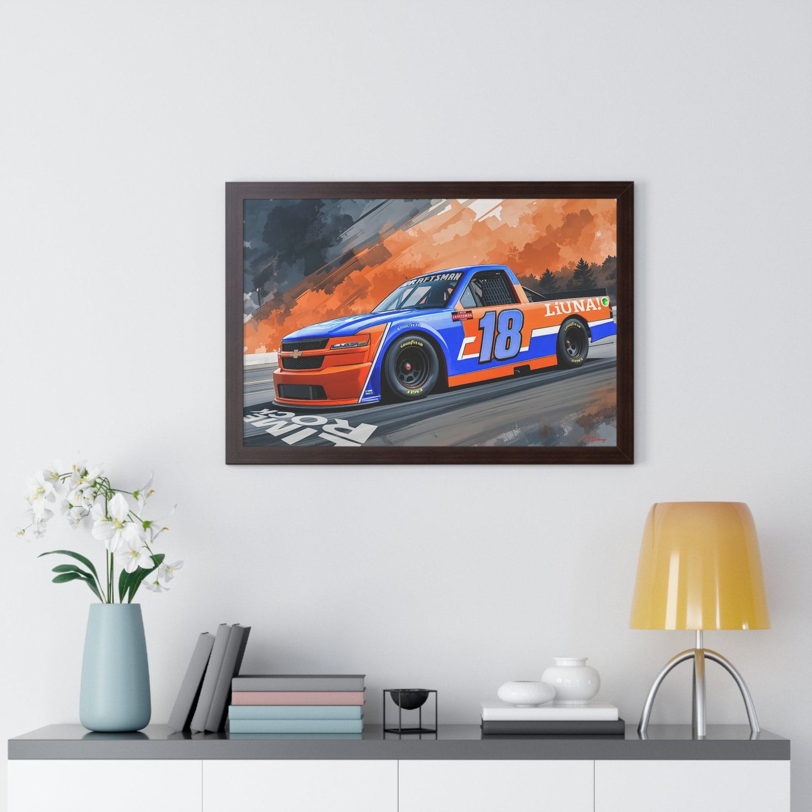 Limited Edition NASCAR Truck Series Tyler Ankrum Wall Art Framed Print | Original Collector’s Racing Artwork - Image 17