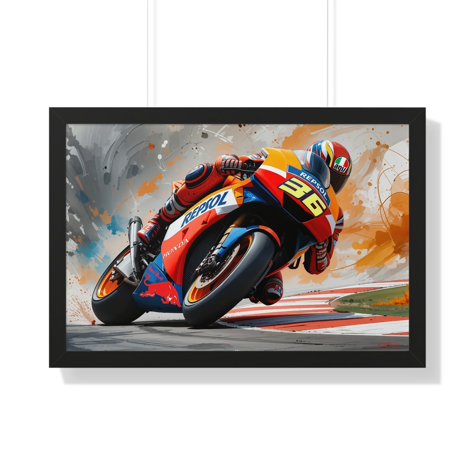 Limited Edition Joan Mir MotoGP Champion Wall Art Framed Print | 2020 MotoGP World Champion Collector’s Artwork - Image 4
