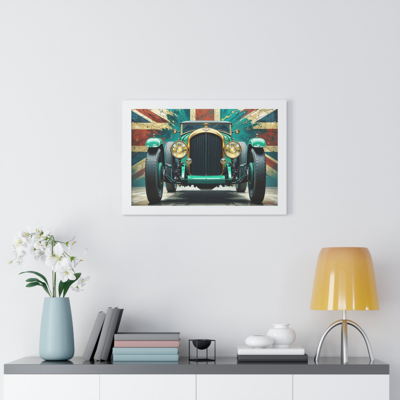 Limited Edition 1929 Bentley Speed Six Wall Art Framed Print in British Racing Green | Vintage Bentley Collector’s Artwork - Image 23
