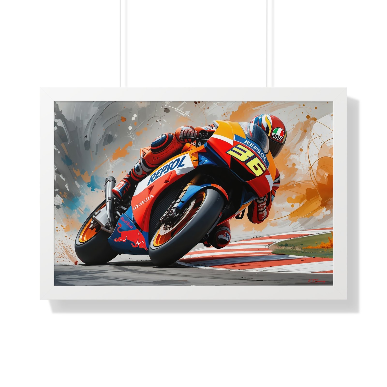 Limited Edition Joan Mir MotoGP Champion Wall Art Framed Print | 2020 MotoGP World Champion Collector’s Artwork - Image 16