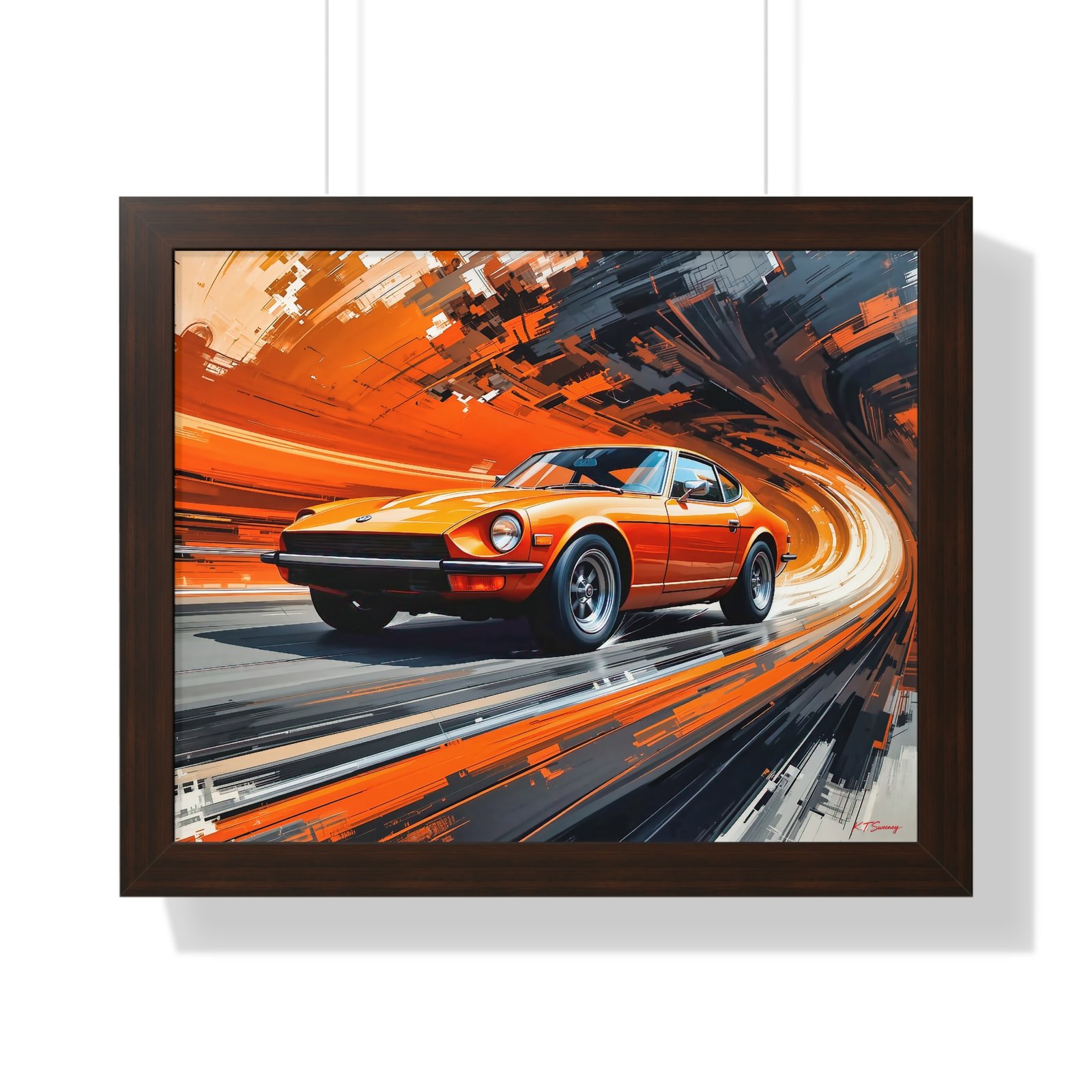 1971 Datsun 240Z Classic Car Wall Art Framed Print | Studio Edition Collector’s Artwork - Image 10