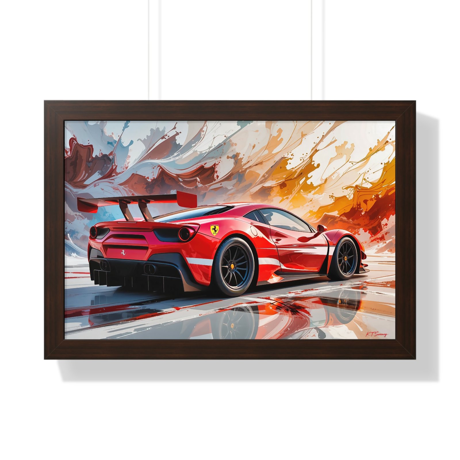 Limited Edition Ferrari IMSA GTD Inspired Racing Car Wall Art Framed Print | Collector’s Ferrari Motorsport Artwork - Image 13