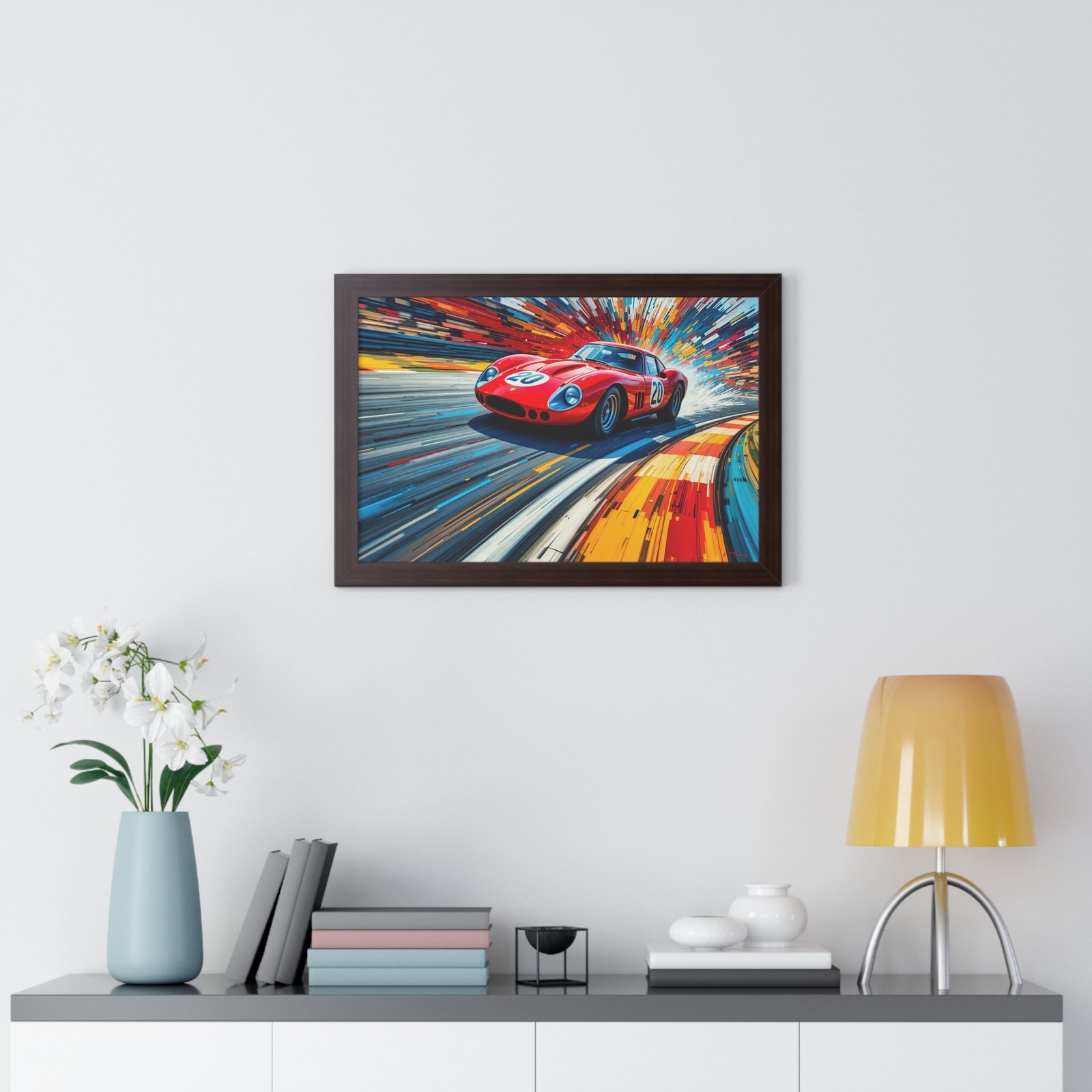 Limited Edition Ferrari 250 GTO Wall Art Framed Print | Classic Ferrari Collector’s Artwork with Certificate - Image 8