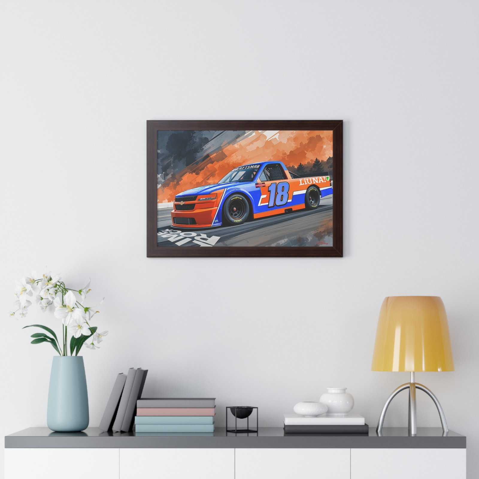 Limited Edition NASCAR Truck Series Tyler Ankrum Wall Art Framed Print | Original Collector’s Racing Artwork - Image 14