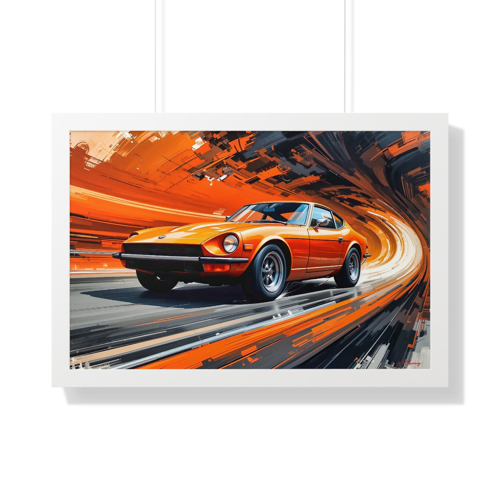 1971 Datsun 240Z Classic Car Wall Art Framed Print | Studio Edition Collector’s Artwork - Image 25
