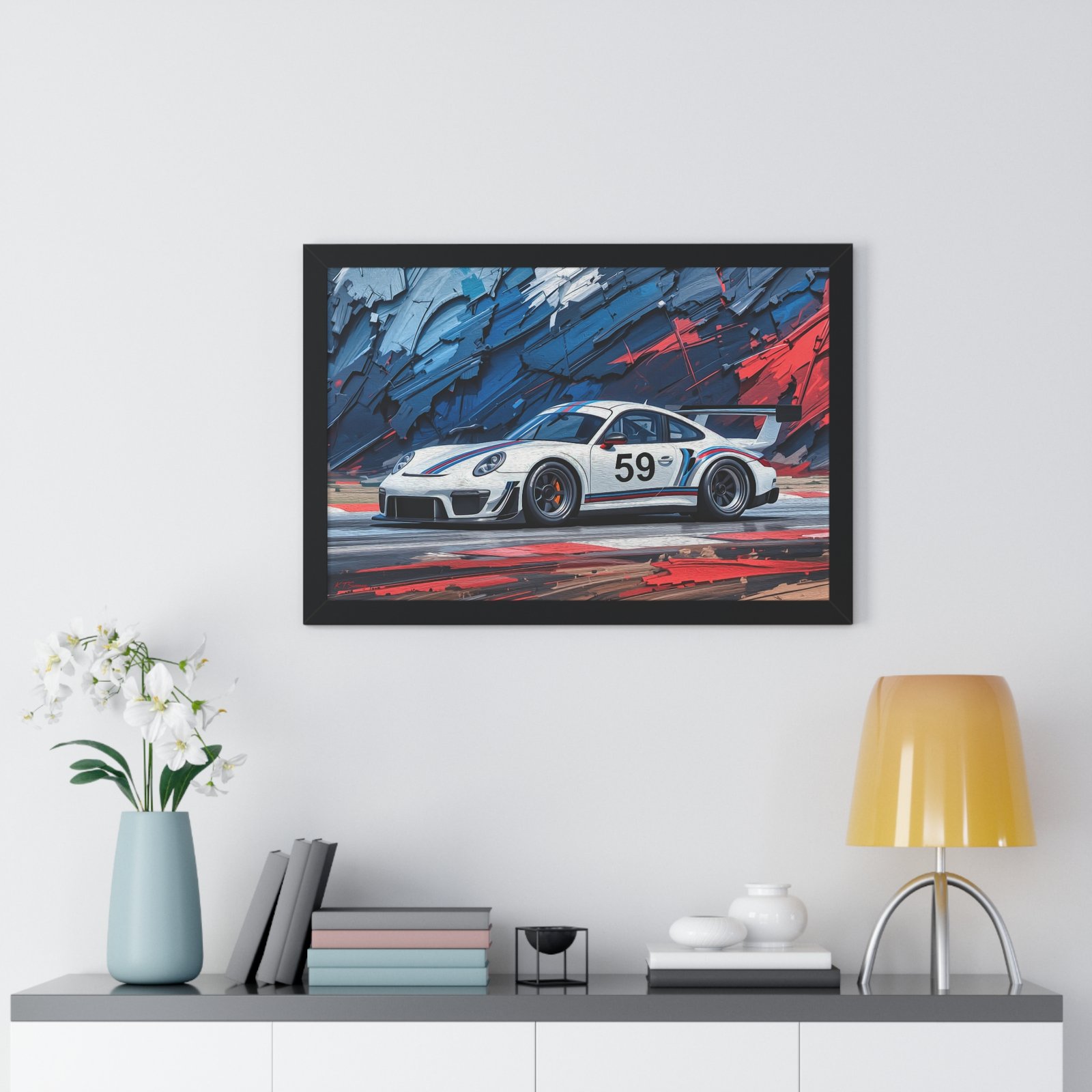 Collector’s Edition Porsche 911 GT3 Brumos Racing Tribute Wall Art Framed Print | Iconic Porsche Motorsport Artwork - Image 8
