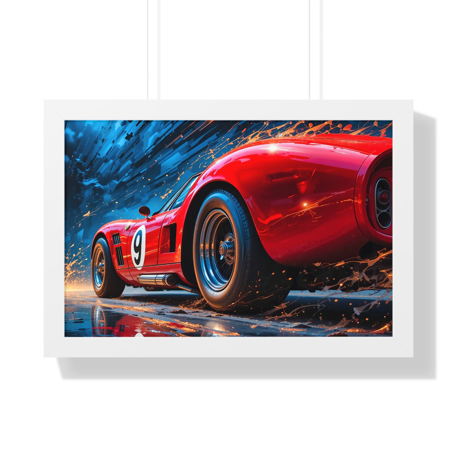 Exclusive Edition Vintage Red Maserati Inspired Wall Art Framed Print | Collector’s Motorsport Artwork - Image 22