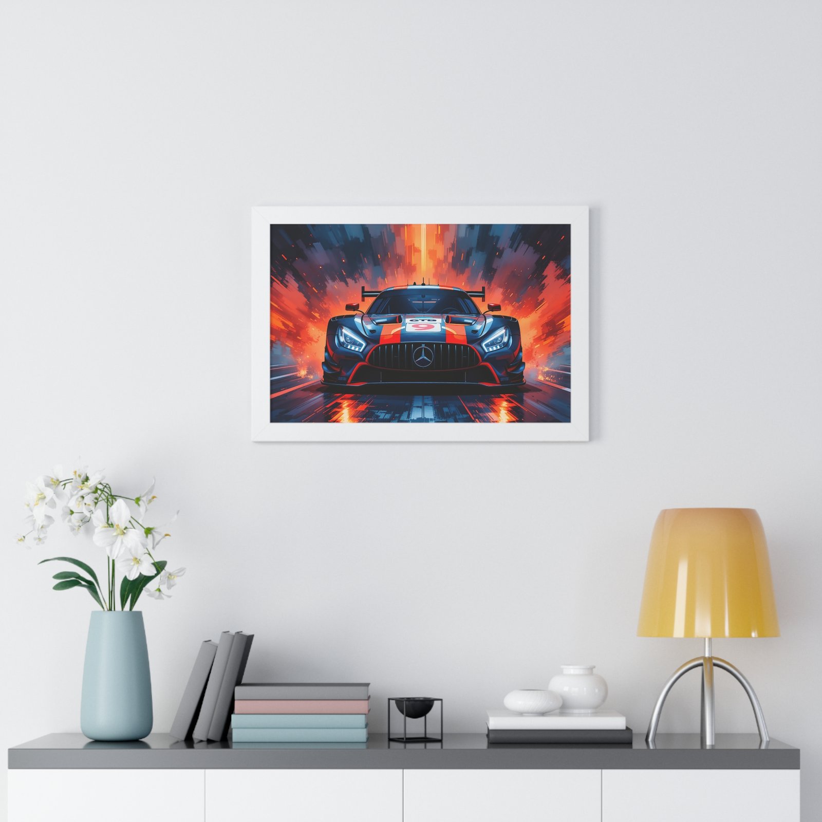 Limited Edition Mercedes GTD IMSA Racing Car Wall Art Framed Print | Collector's Mercedes Racing Art - Image 23