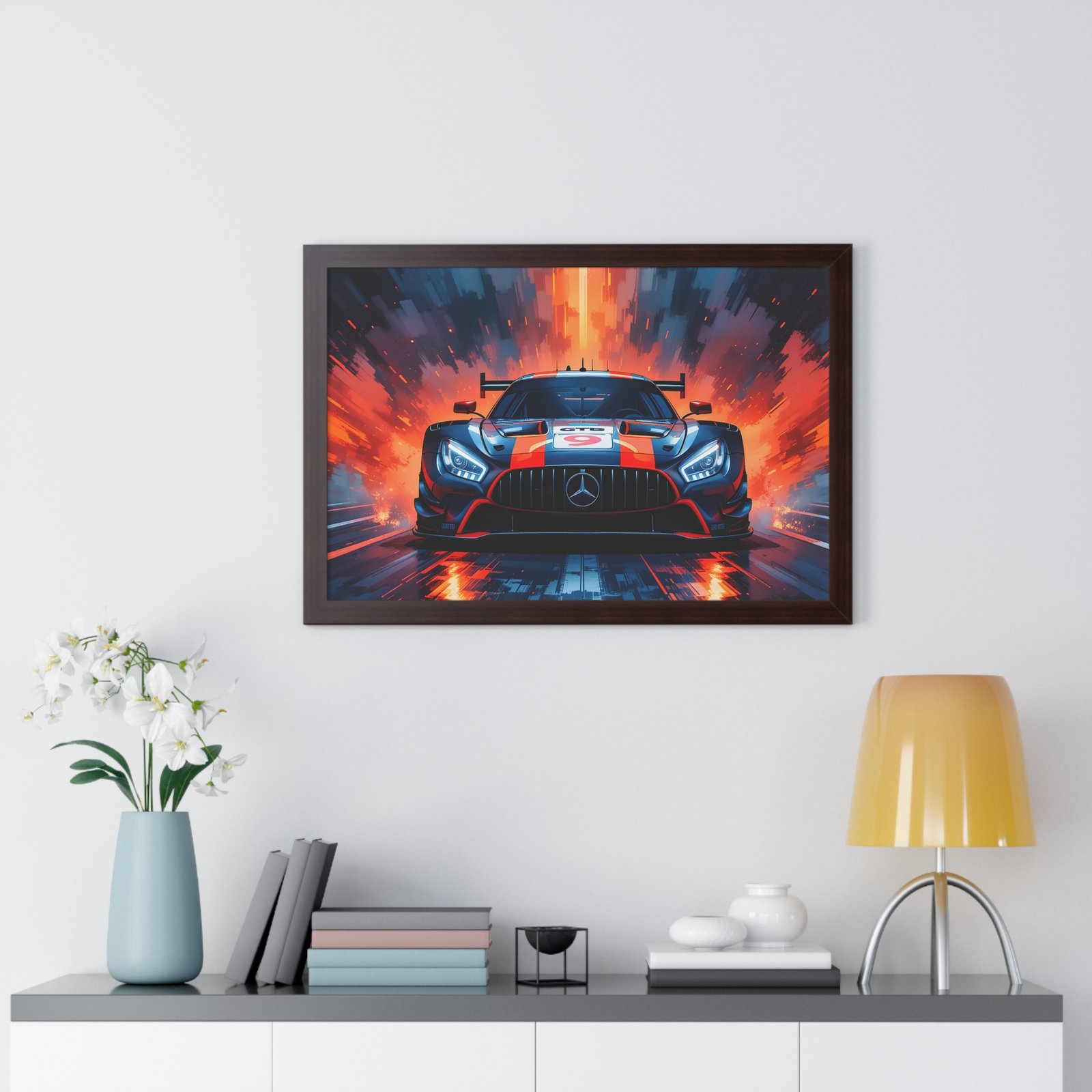 Limited Edition Mercedes GTD IMSA Racing Car Wall Art Framed Print | Collector's Mercedes Racing Art - Image 17