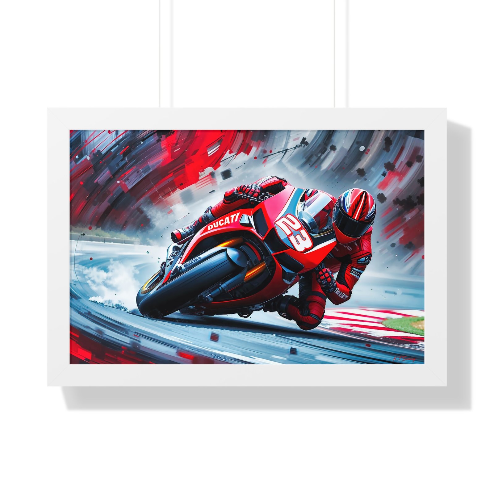 Limited Edition Enea Bastianini MotoGP Wall Art Framed Print | Collector’s Motorcycle Racing Artwork - Image 13