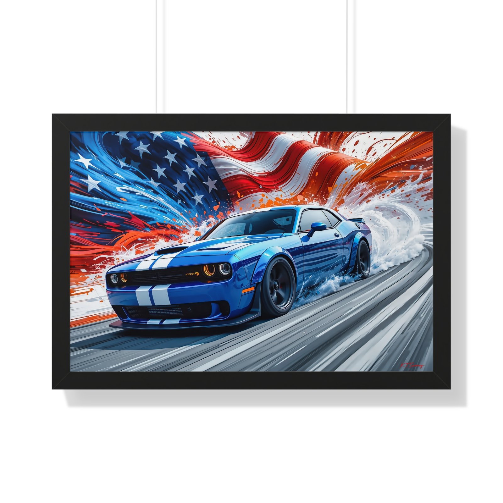 Limited Edition Dodge Hellcat Framed Art | Muscle Car Collector’s Artwork - Image 7