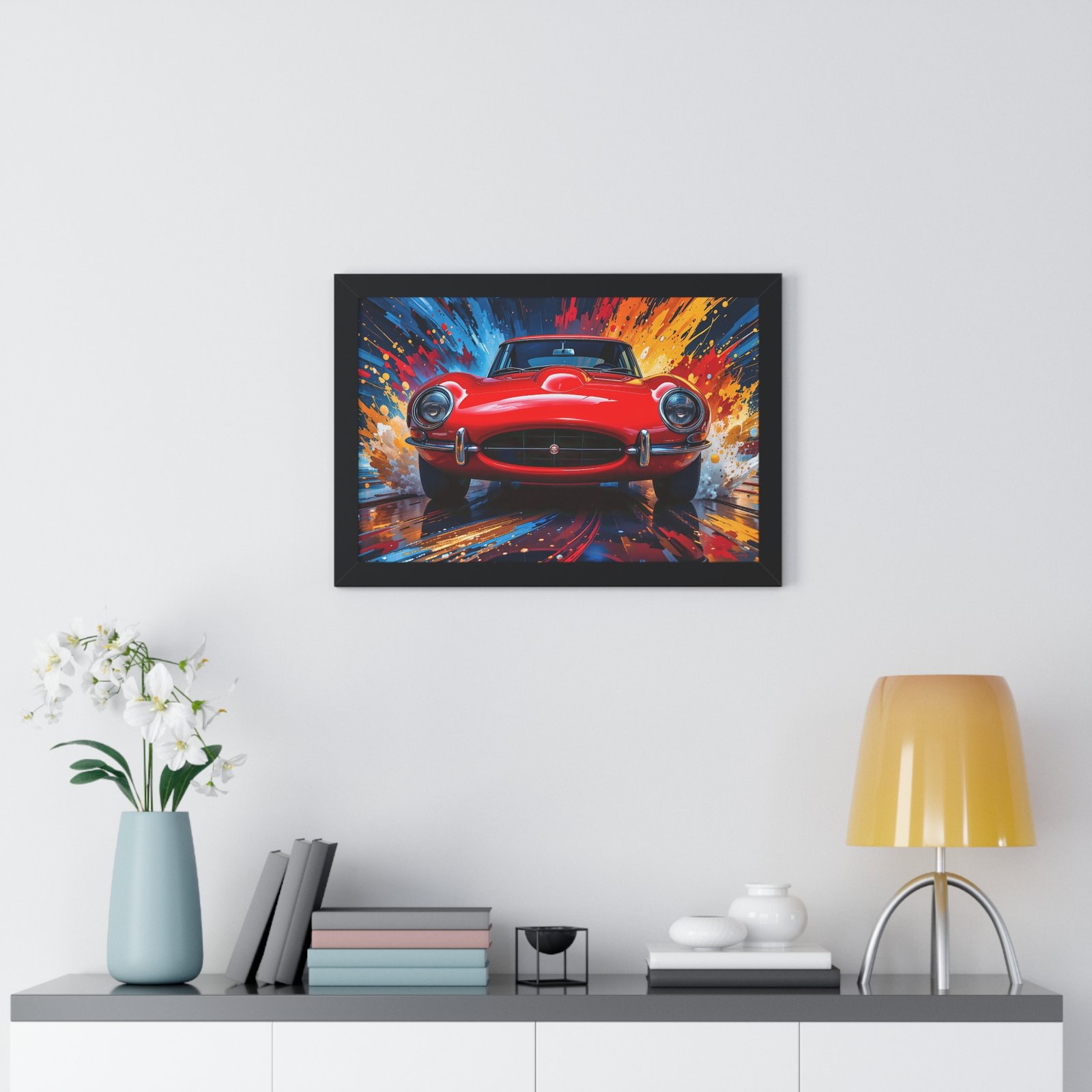 Exclusive Edition Classic Red Jaguar XKE Hardtop | Collector’s Jaguar Artwork - Image 5
