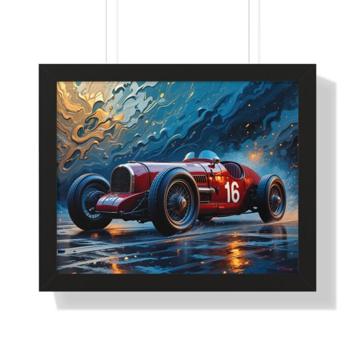 Limited Edition 1928 Maserati Tipo Vintage Racing Car Wall Art Framed Print | Classic Maserati Collector’s Artwork