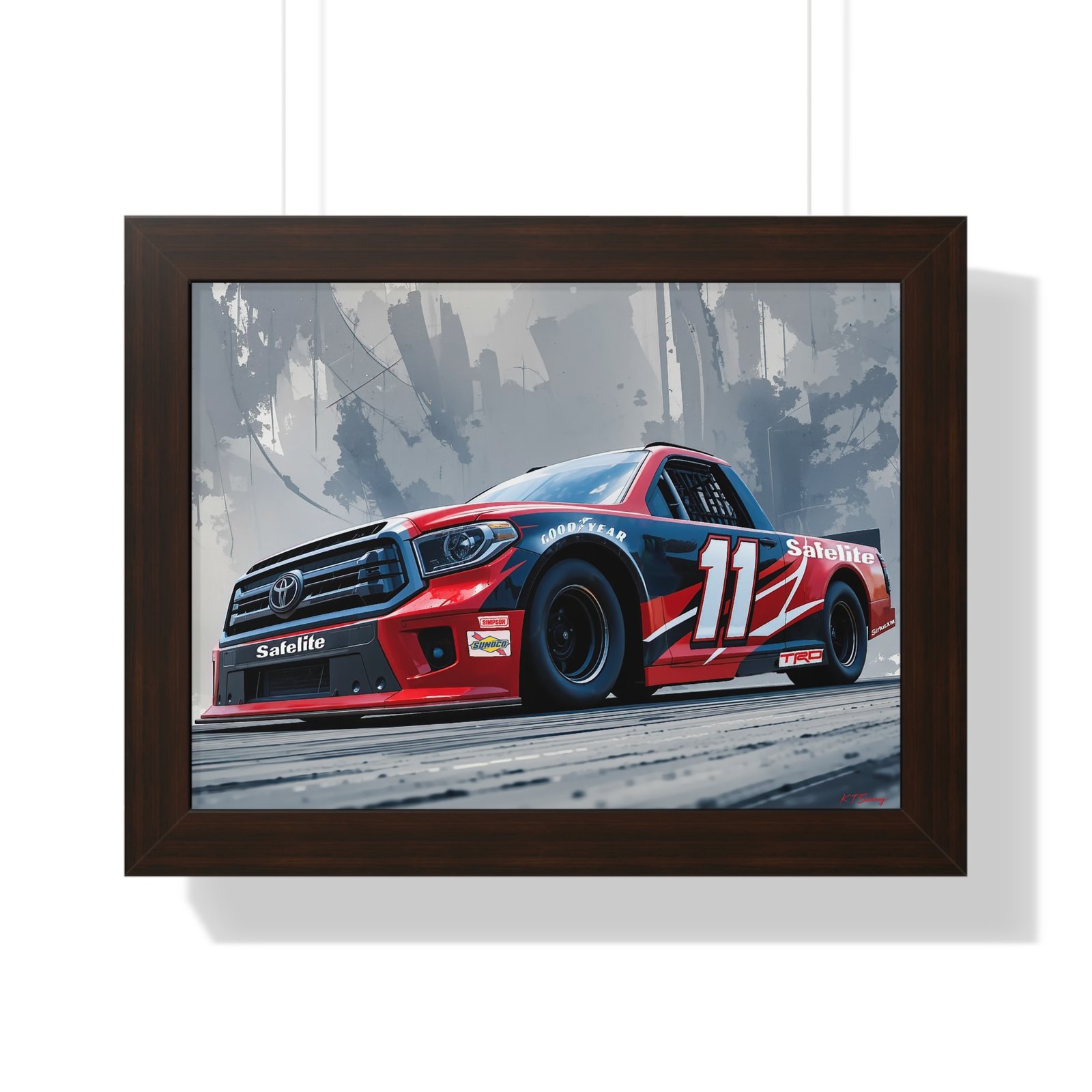NASCAR Racing Truck Series Corey Heim Framed Art Print | Original Collector's Artwork - Image 19