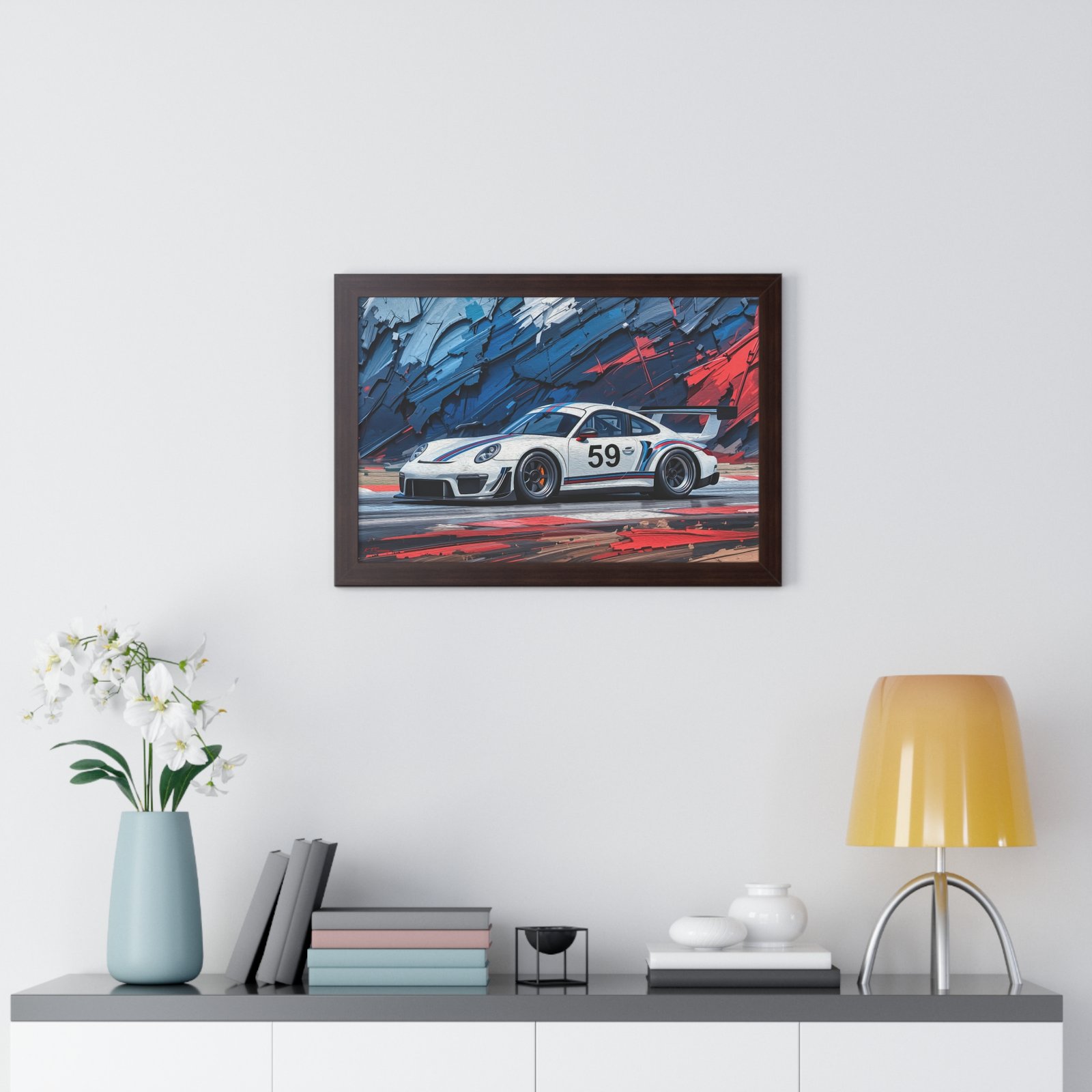 Collector’s Edition Porsche 911 GT3 Brumos Racing Tribute Wall Art Framed Print | Iconic Porsche Motorsport Artwork - Image 14