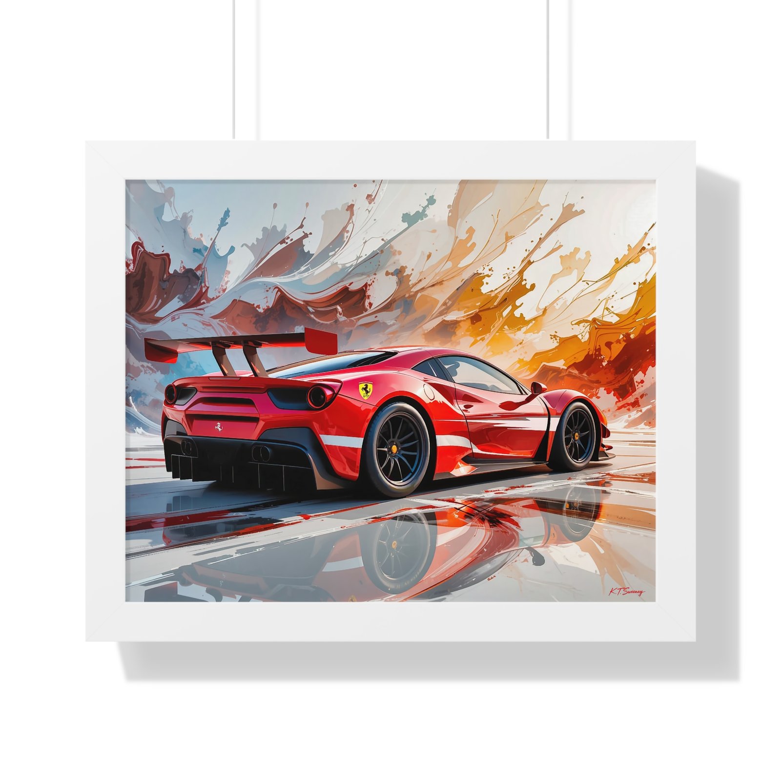 Limited Edition Ferrari IMSA GTD Inspired Racing Car Wall Art Framed Print | Collector’s Ferrari Motorsport Artwork - Image 19