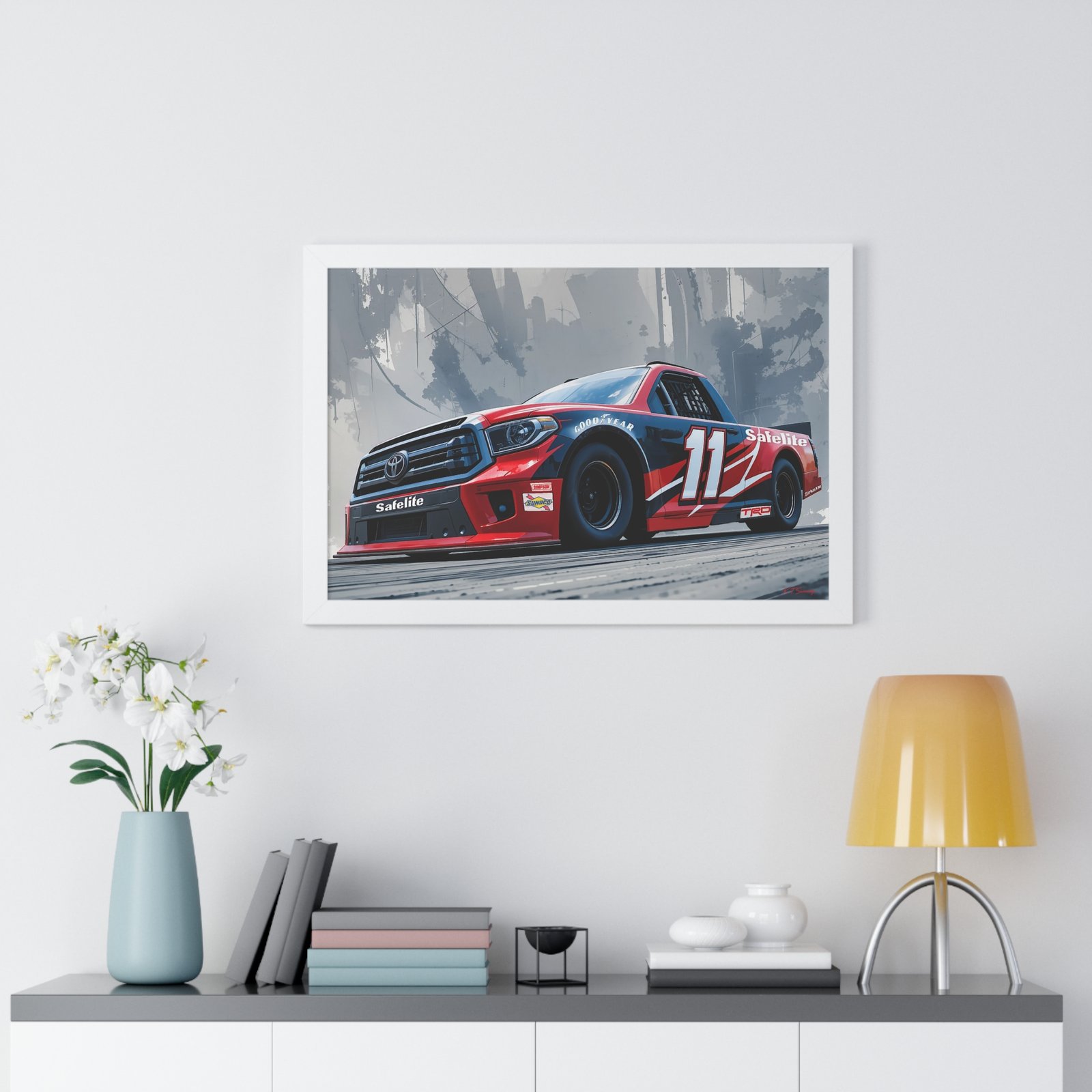 NASCAR Racing Truck Series Corey Heim Framed Art Print | Original Collector's Artwork - Image 44