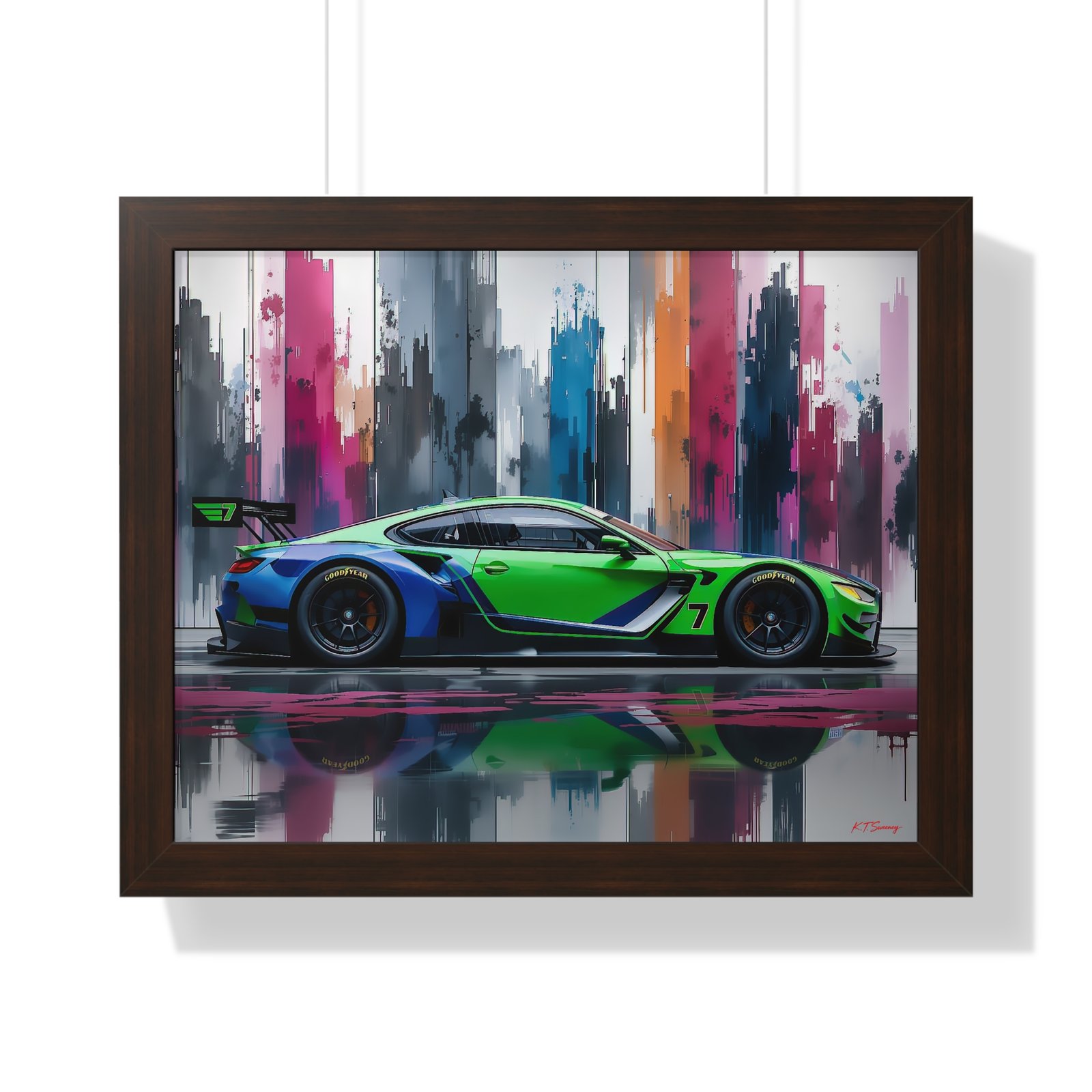 BMW M8 IMSA Inspired Wall Art Framed Print | Original Design Studio Edition Collector’s Motorsport Artwork - Image 10
