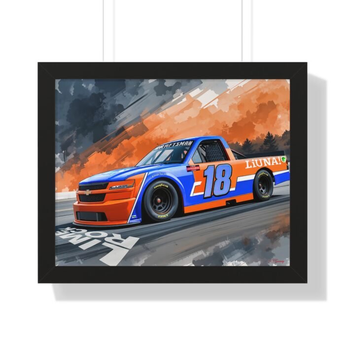 Limited Edition NASCAR Truck Series Tyler Ankrum Wall Art Framed Print | Original Collector’s Racing Artwork