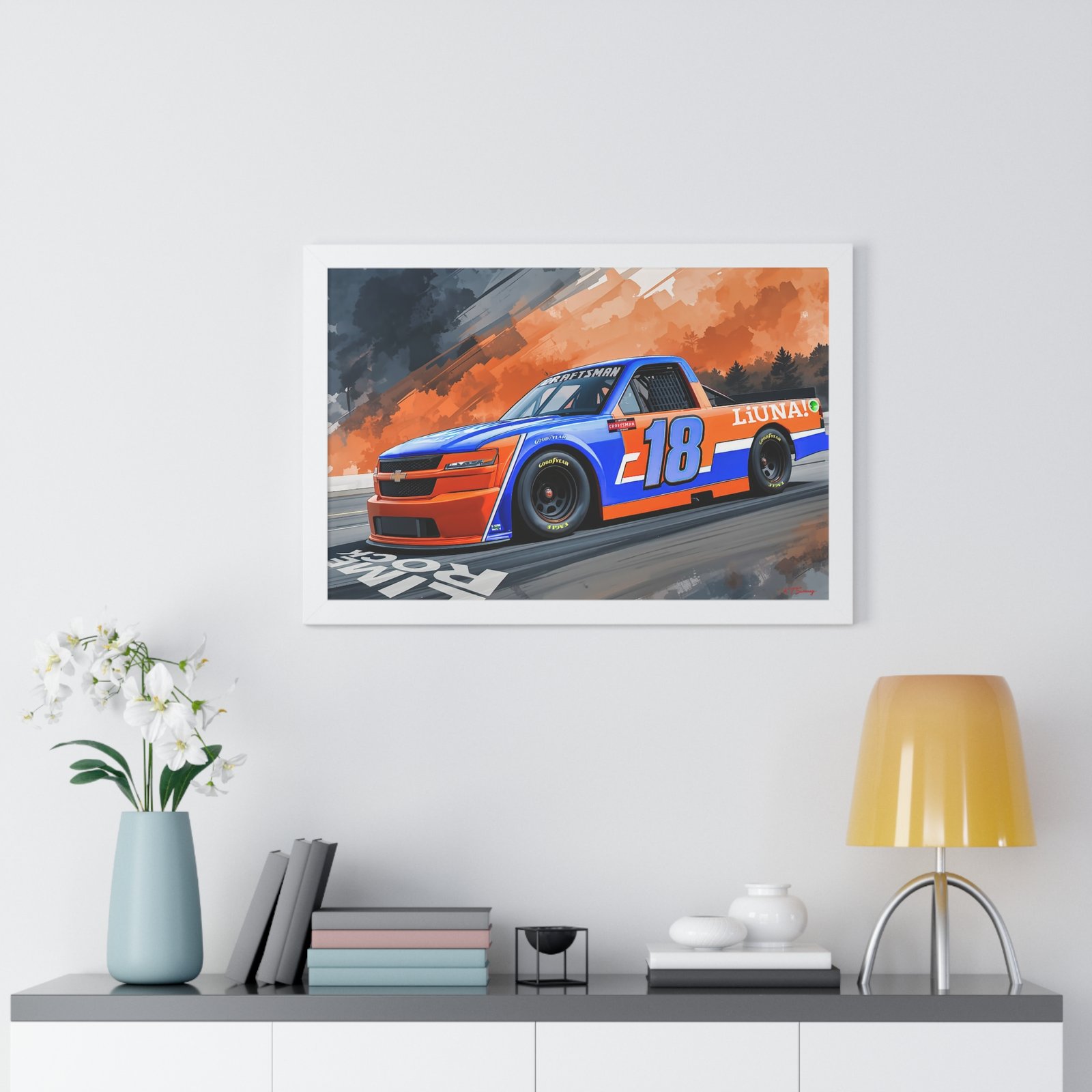 Limited Edition NASCAR Truck Series Tyler Ankrum Wall Art Framed Print | Original Collector’s Racing Artwork - Image 26
