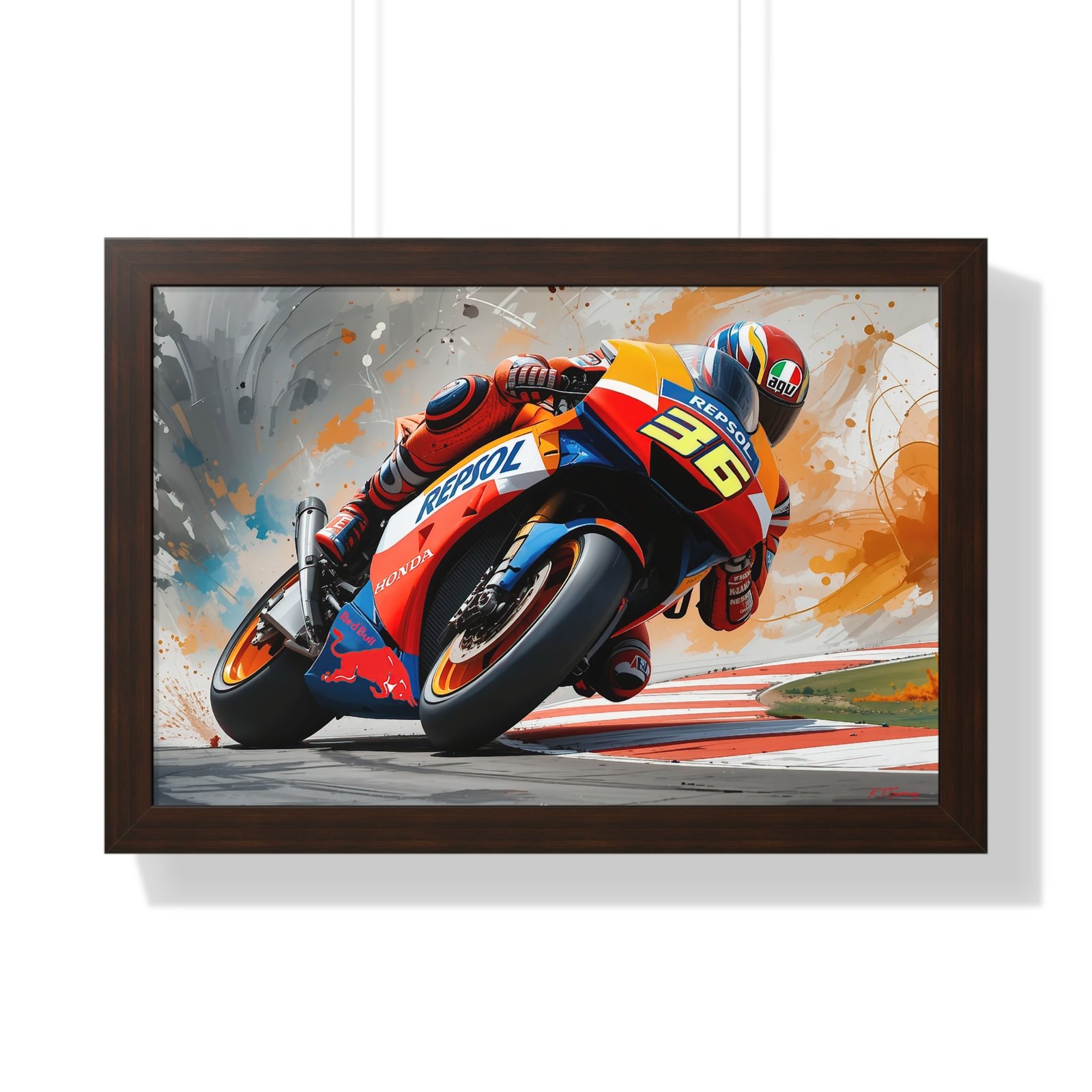 Limited Edition Joan Mir MotoGP Champion Wall Art Framed Print | 2020 MotoGP World Champion Collector’s Artwork - Image 7