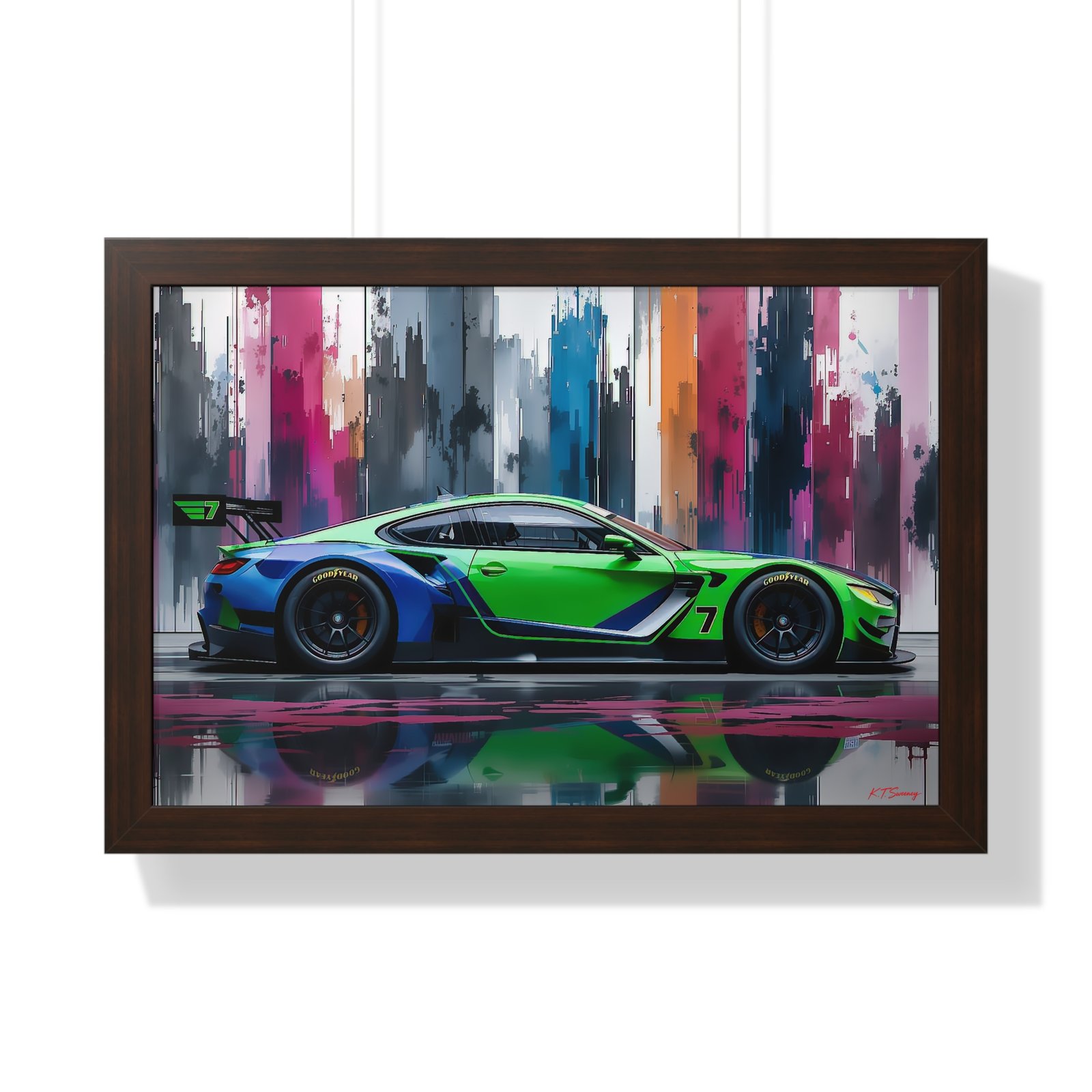 BMW M8 IMSA Inspired Wall Art Framed Print | Original Design Studio Edition Collector’s Motorsport Artwork - Image 13