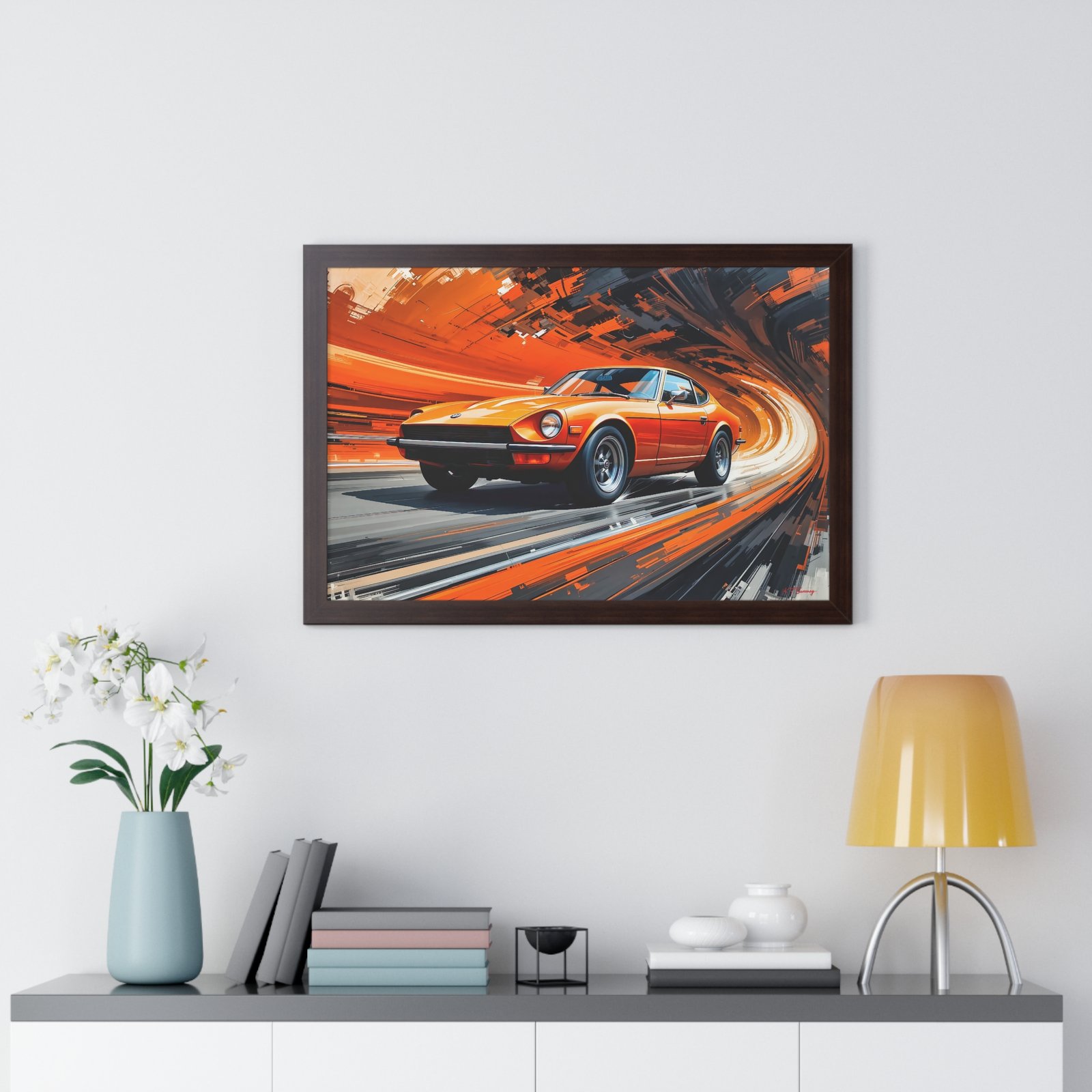 1971 Datsun 240Z Classic Car Wall Art Framed Print | Studio Edition Collector’s Artwork - Image 17
