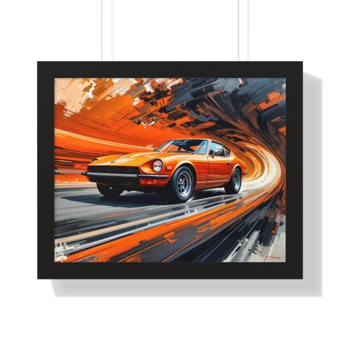 1971 Datsun 240Z Classic Car Wall Art Framed Print | Studio Edition Collector’s Artwork