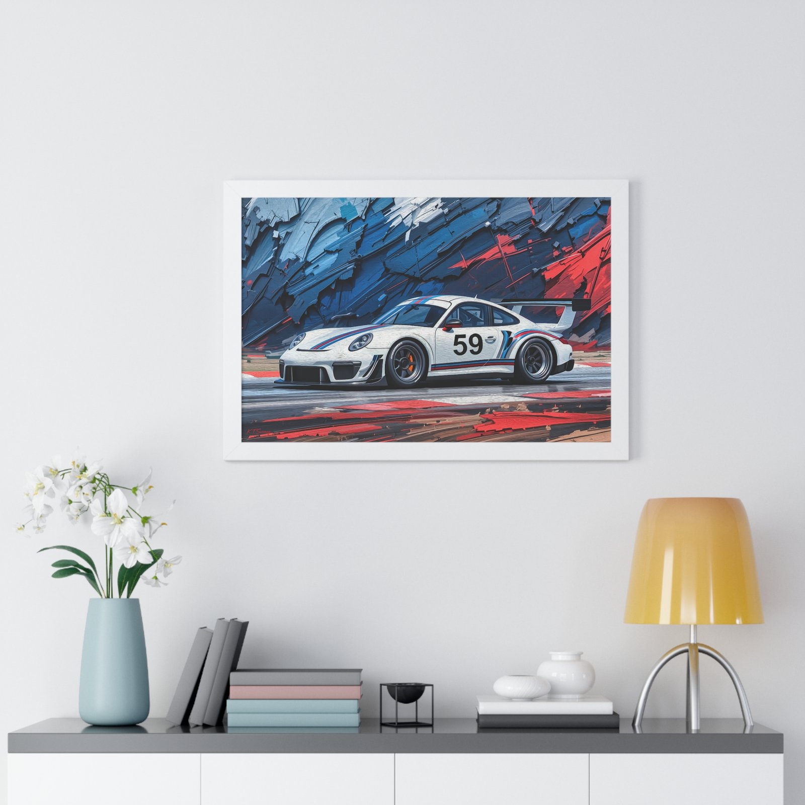 Collector’s Edition Porsche 911 GT3 Brumos Racing Tribute Wall Art Framed Print | Iconic Porsche Motorsport Artwork - Image 26