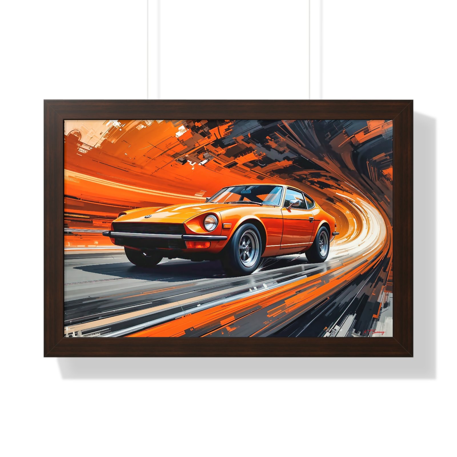 1971 Datsun 240Z Classic Car Wall Art Framed Print | Studio Edition Collector’s Artwork - Image 13