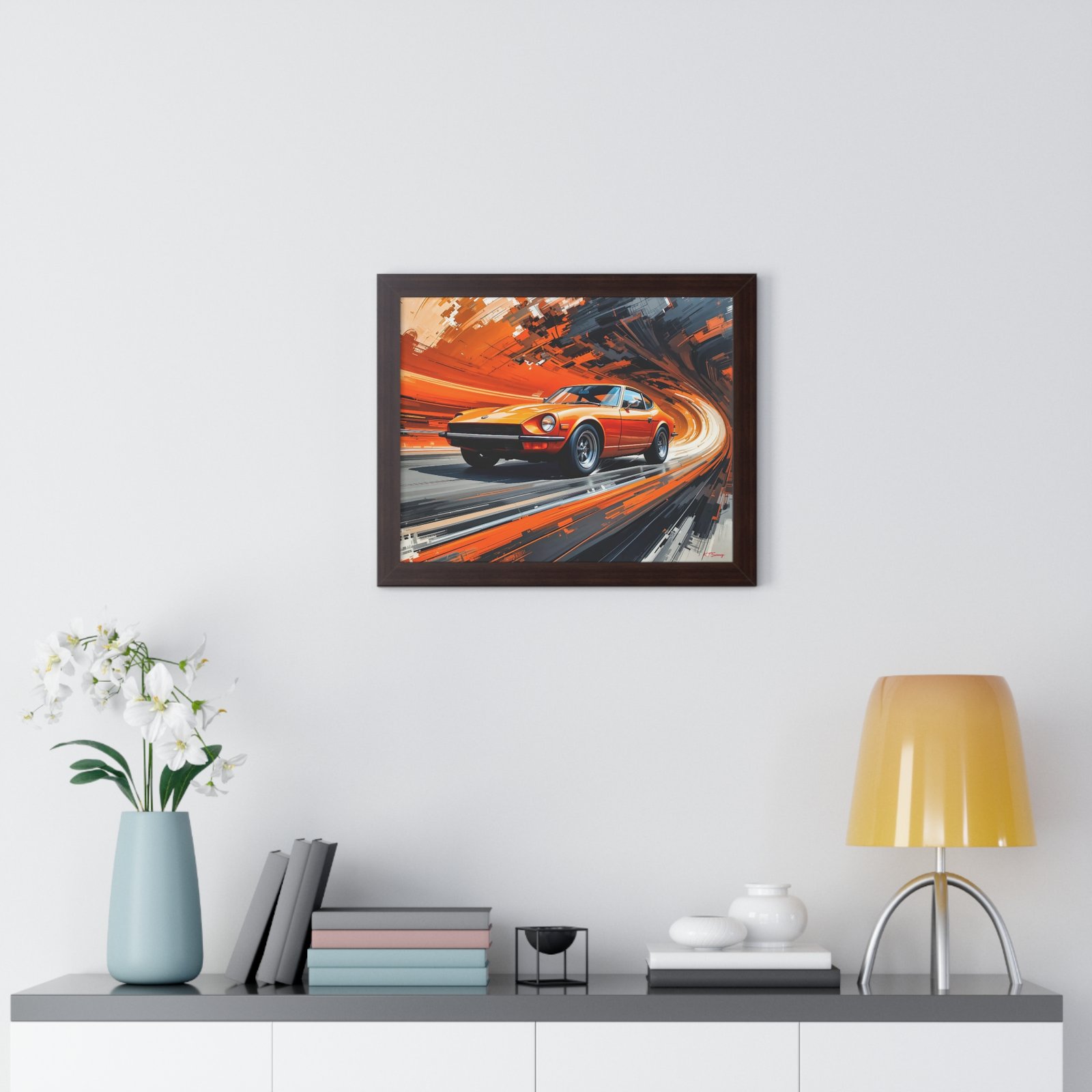 1971 Datsun 240Z Classic Car Wall Art Framed Print | Studio Edition Collector’s Artwork - Image 11