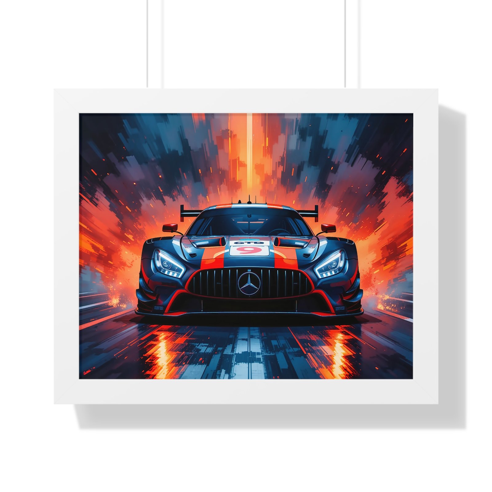 Limited Edition Mercedes GTD IMSA Racing Car Wall Art Framed Print | Collector's Mercedes Racing Art - Image 19