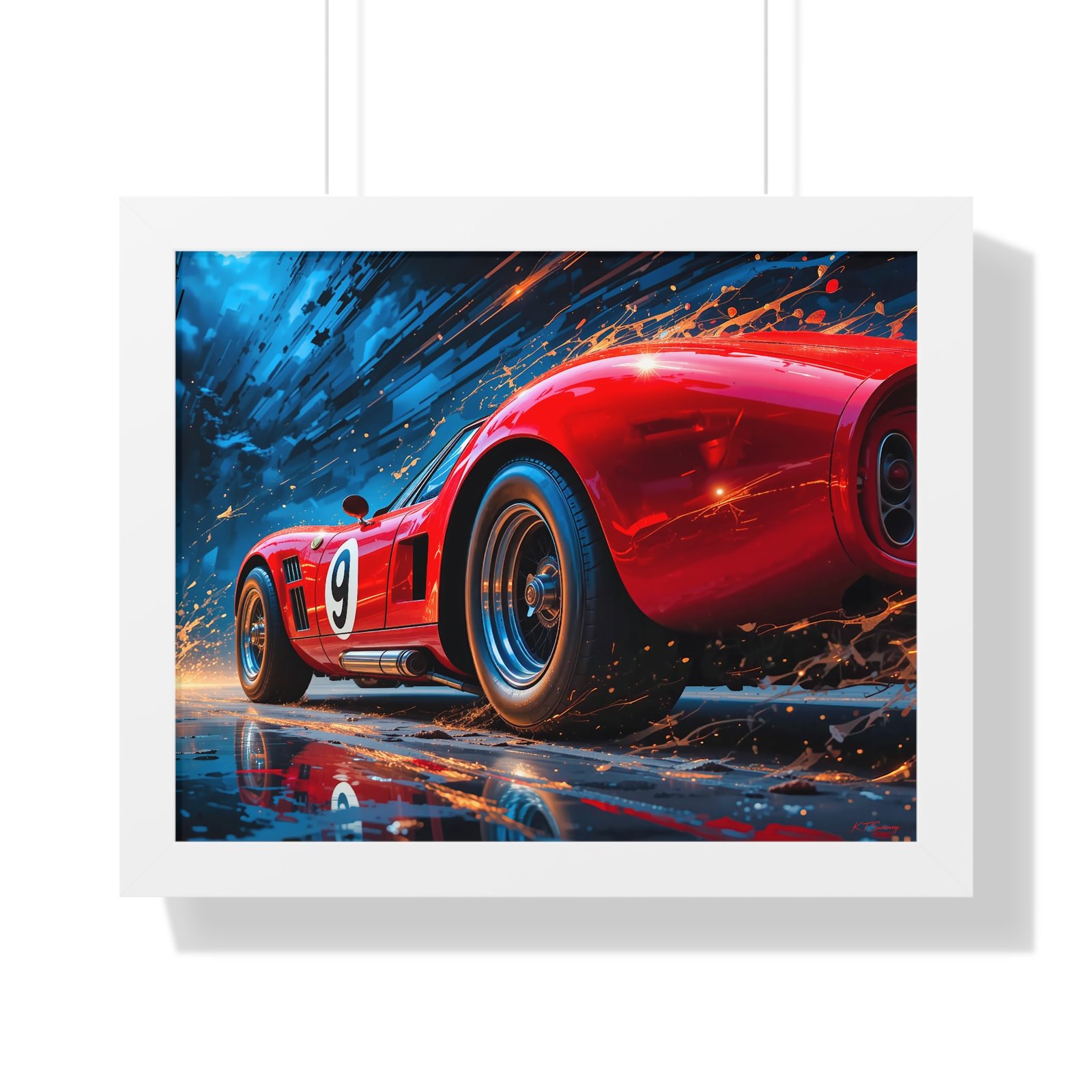 Exclusive Edition Vintage Red Maserati Inspired Wall Art Framed Print | Collector’s Motorsport Artwork - Image 19