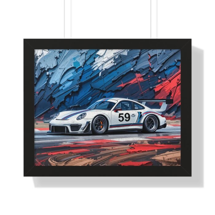 Collector’s Edition Porsche 911 GT3 Brumos Racing Tribute Wall Art Framed Print | Iconic Porsche Motorsport Artwork