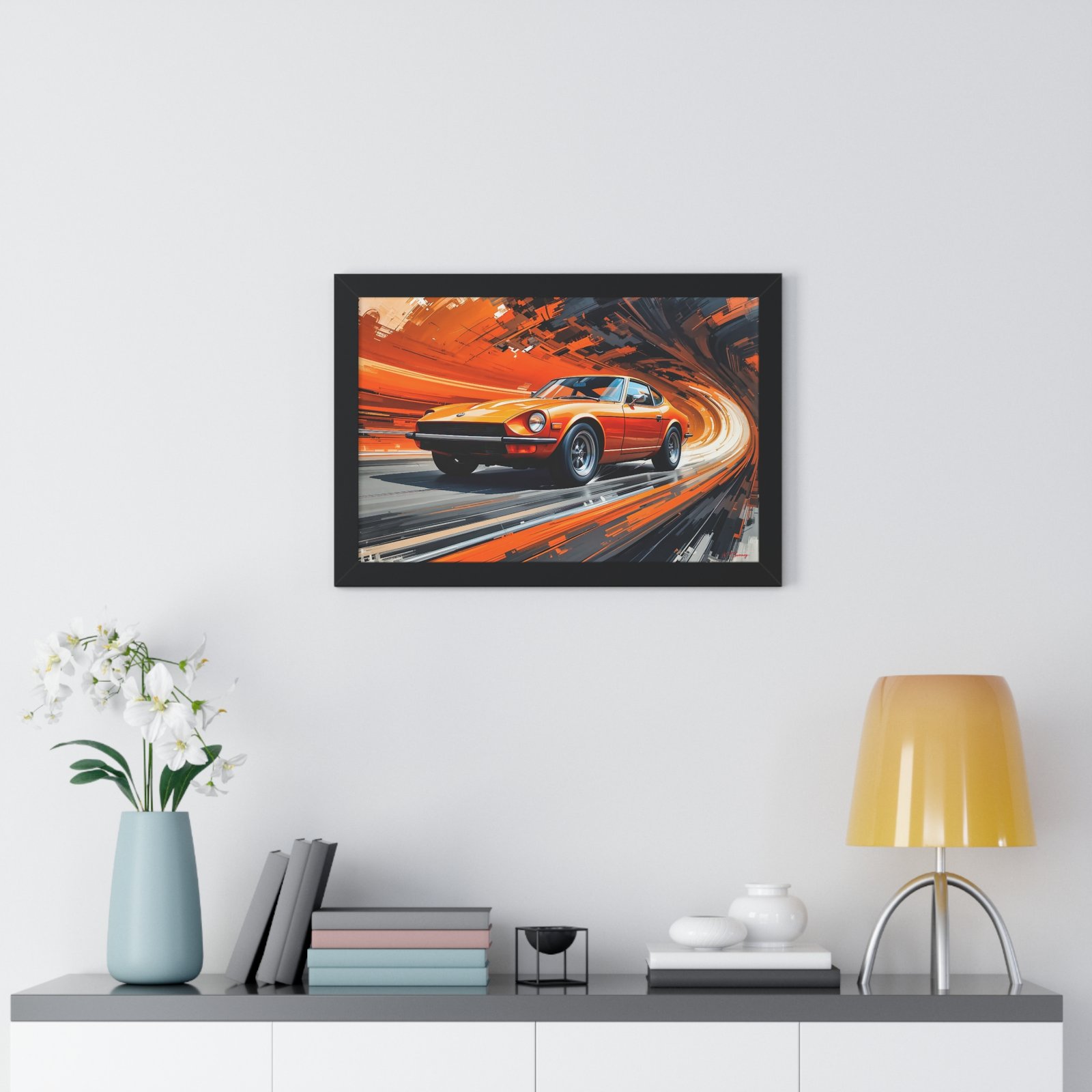 1971 Datsun 240Z Classic Car Wall Art Framed Print | Studio Edition Collector’s Artwork - Image 5