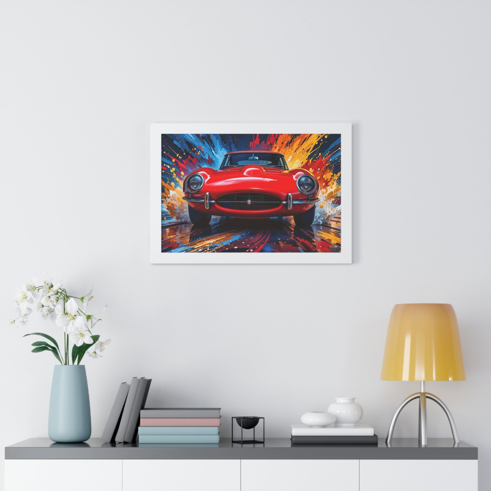 Exclusive Edition Classic Red Jaguar XKE Hardtop | Collector’s Jaguar Artwork - Image 23